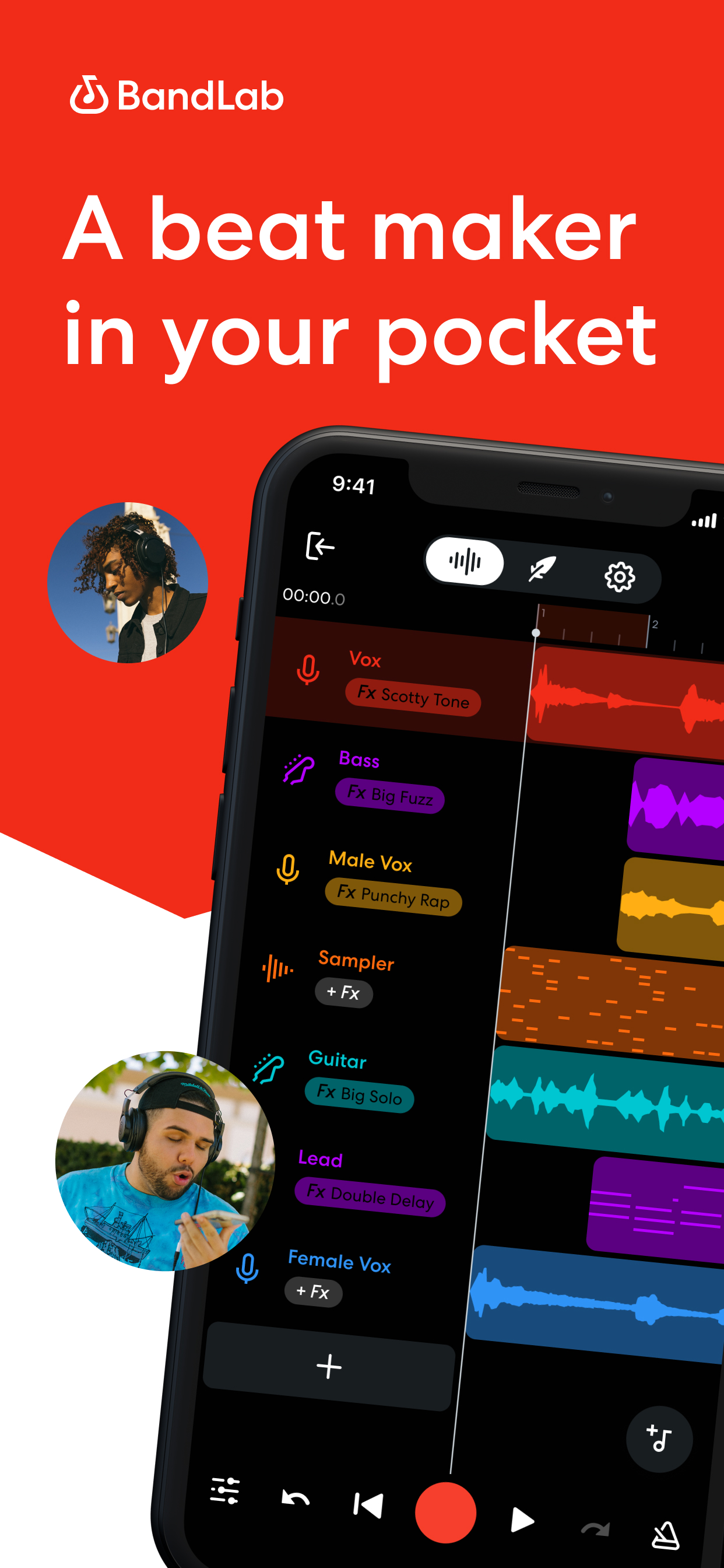 اسکرین شات 1 برنامه BandLab – Music Making Studio