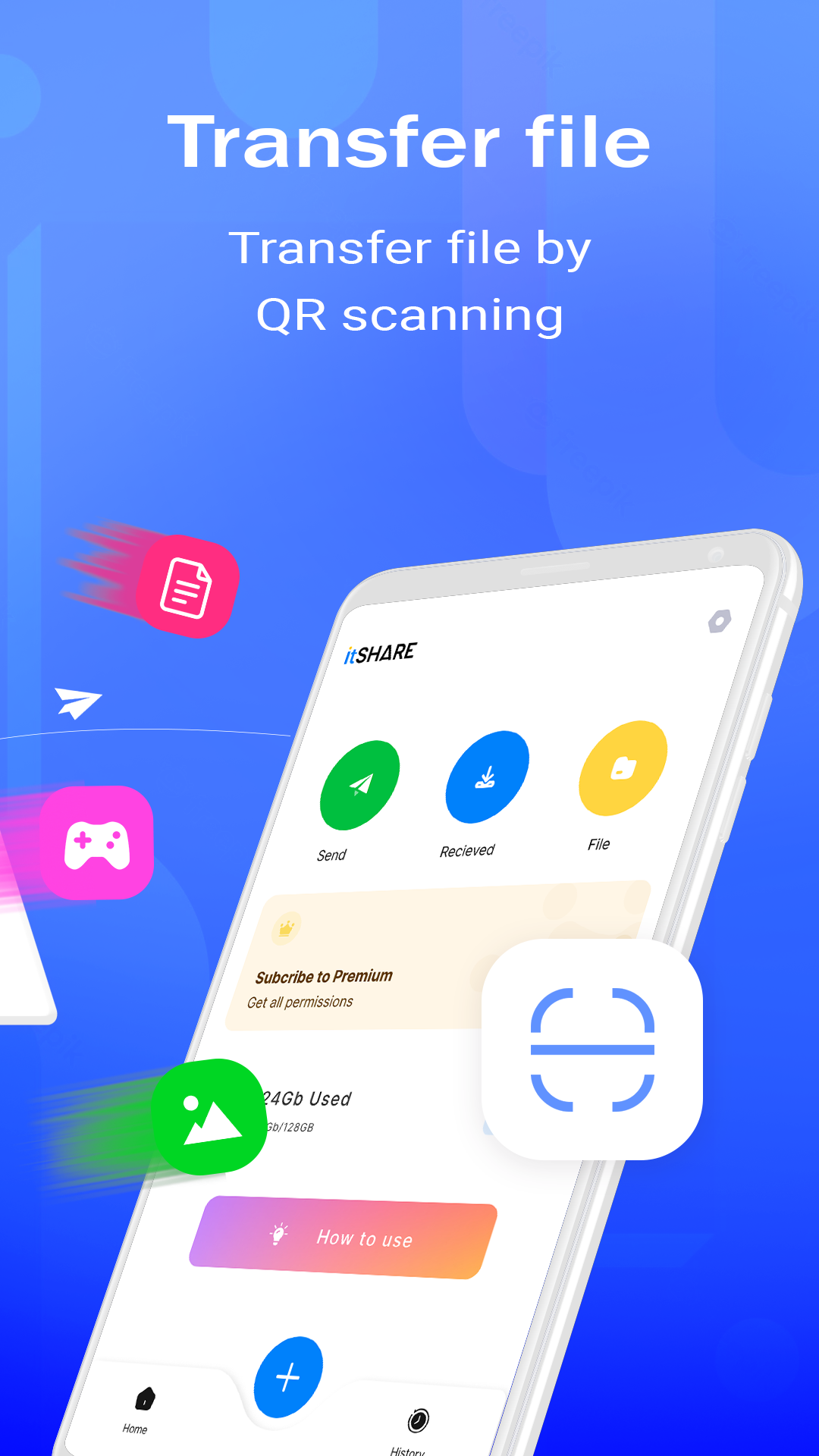 اسکرین شات 2 برنامه File Transfer - Easy Send File