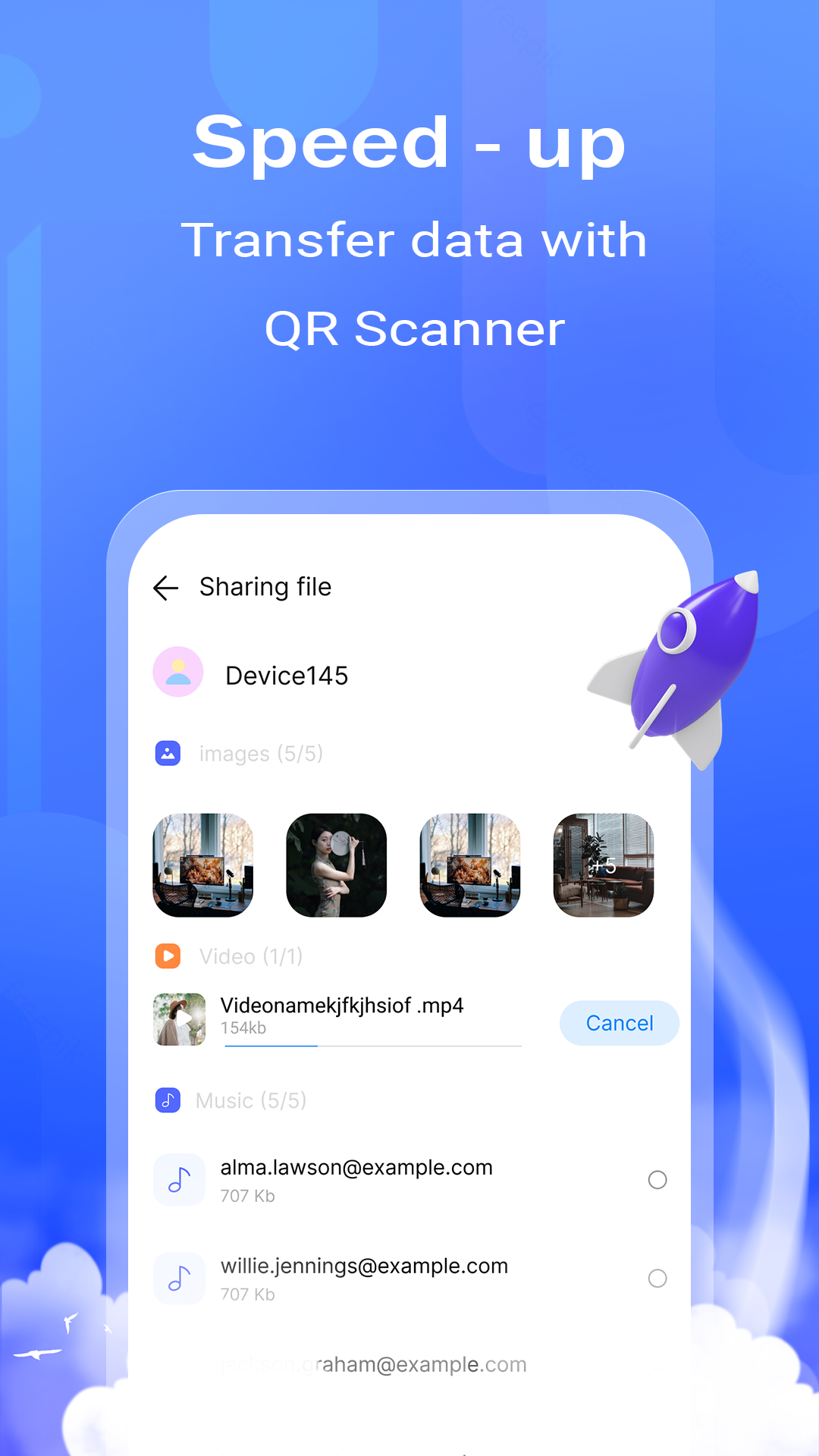 اسکرین شات 5 برنامه File Transfer - Easy Send File