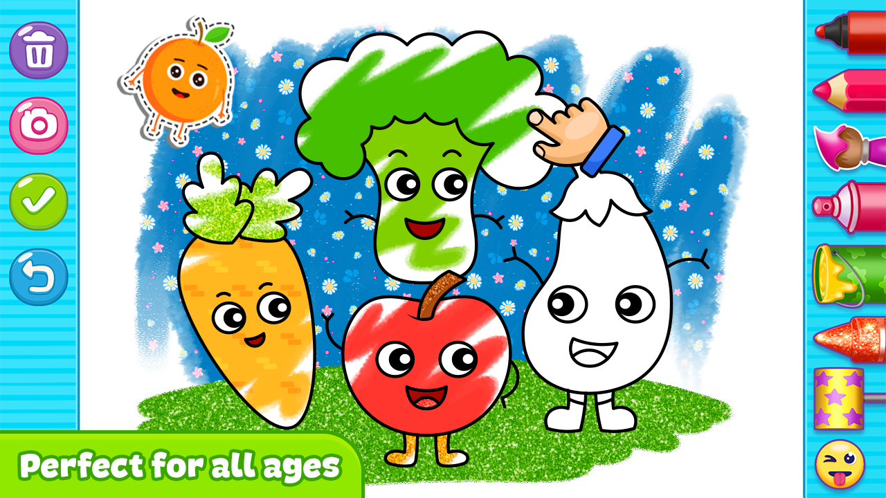 اسکرین شات 2 برنامه Fun Coloring games for kids