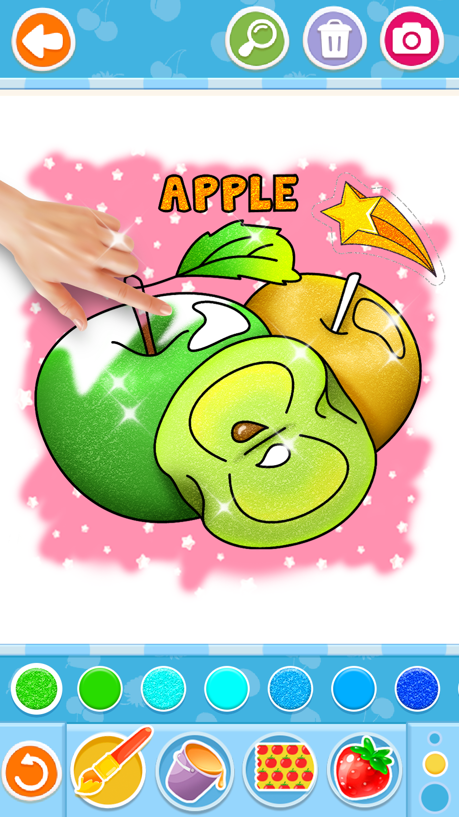 اسکرین شات 6 بازی Fruits and Vegetables Coloring