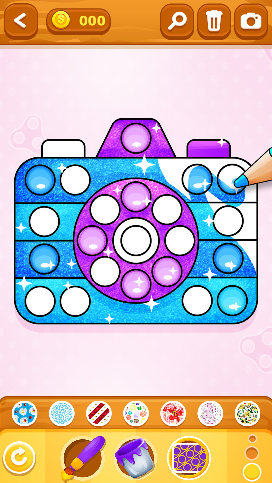 اسکرین شات 6 بازی Glitter Pop It Coloring Game