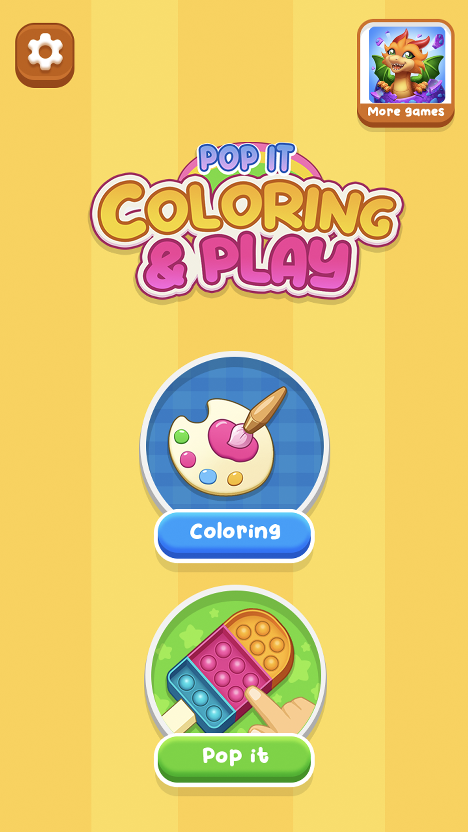 اسکرین شات 1 بازی Glitter Pop It Coloring Game
