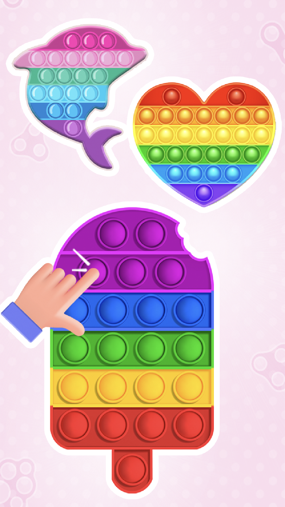 اسکرین شات 7 بازی Glitter Pop It Coloring Game