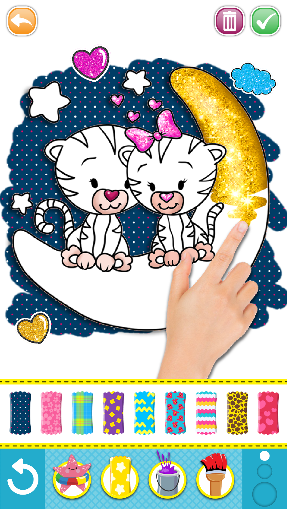 اسکرین شات 5 برنامه Mermaid coloring for kids