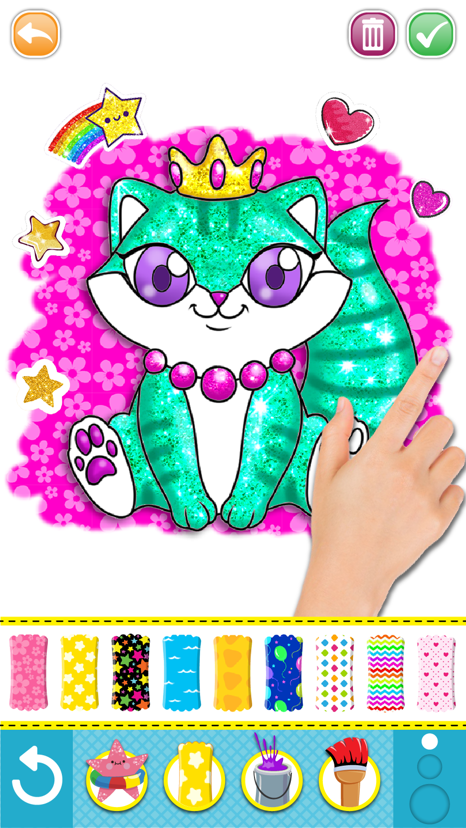 اسکرین شات 7 برنامه Mermaid coloring for kids