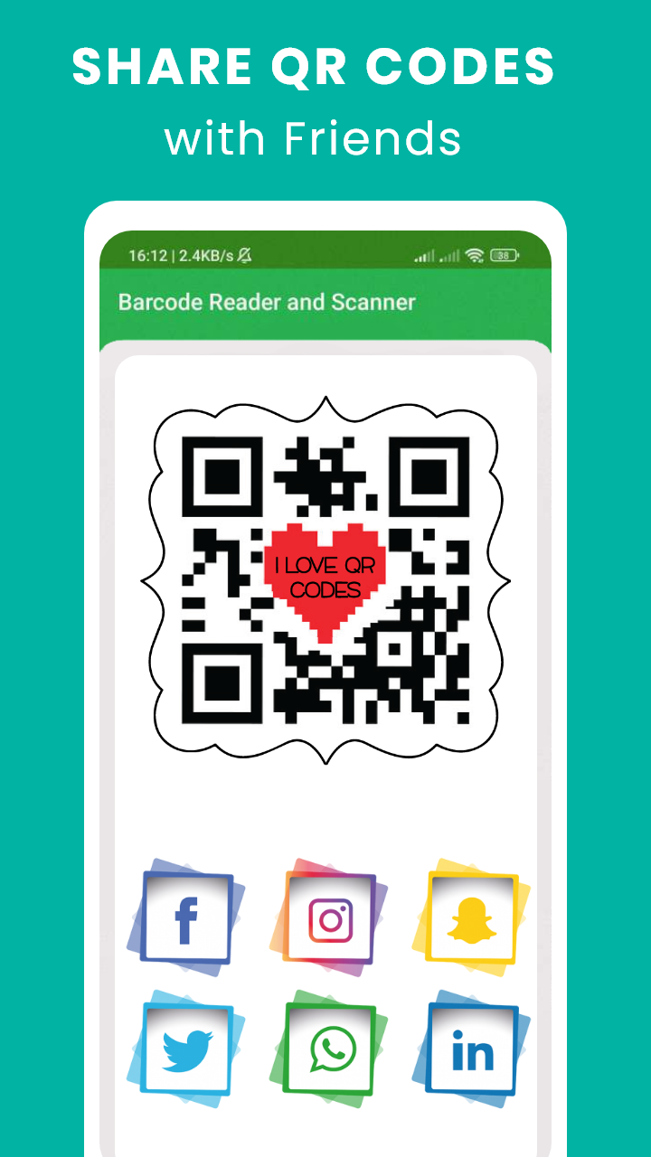 اسکرین شات 6 برنامه QR code scanner & generator