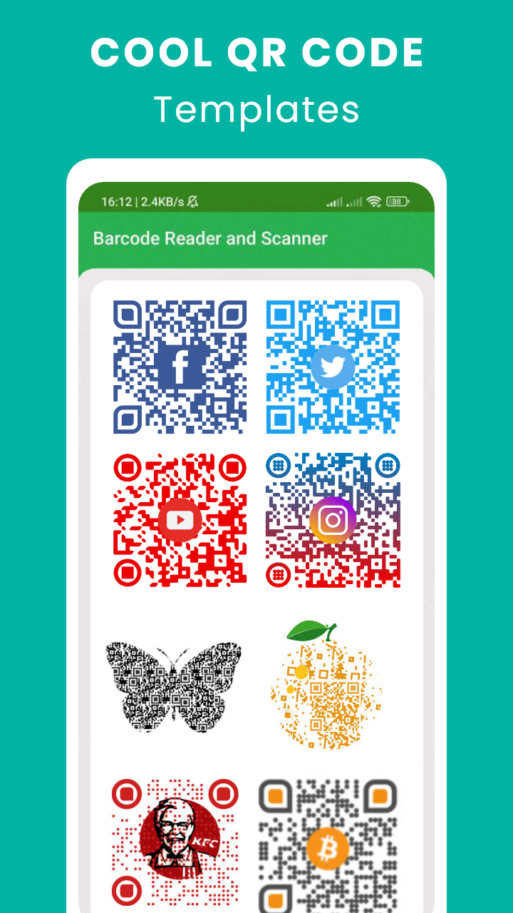 اسکرین شات 3 برنامه QR code scanner & generator
