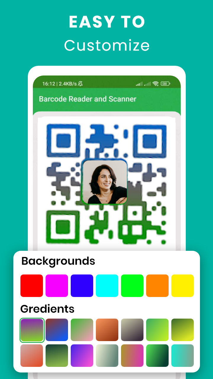 اسکرین شات 4 برنامه QR code scanner & generator