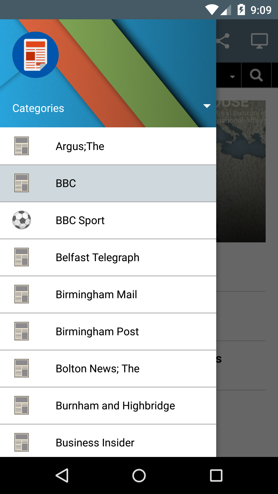 اسکرین شات 4 برنامه UK Newspapers