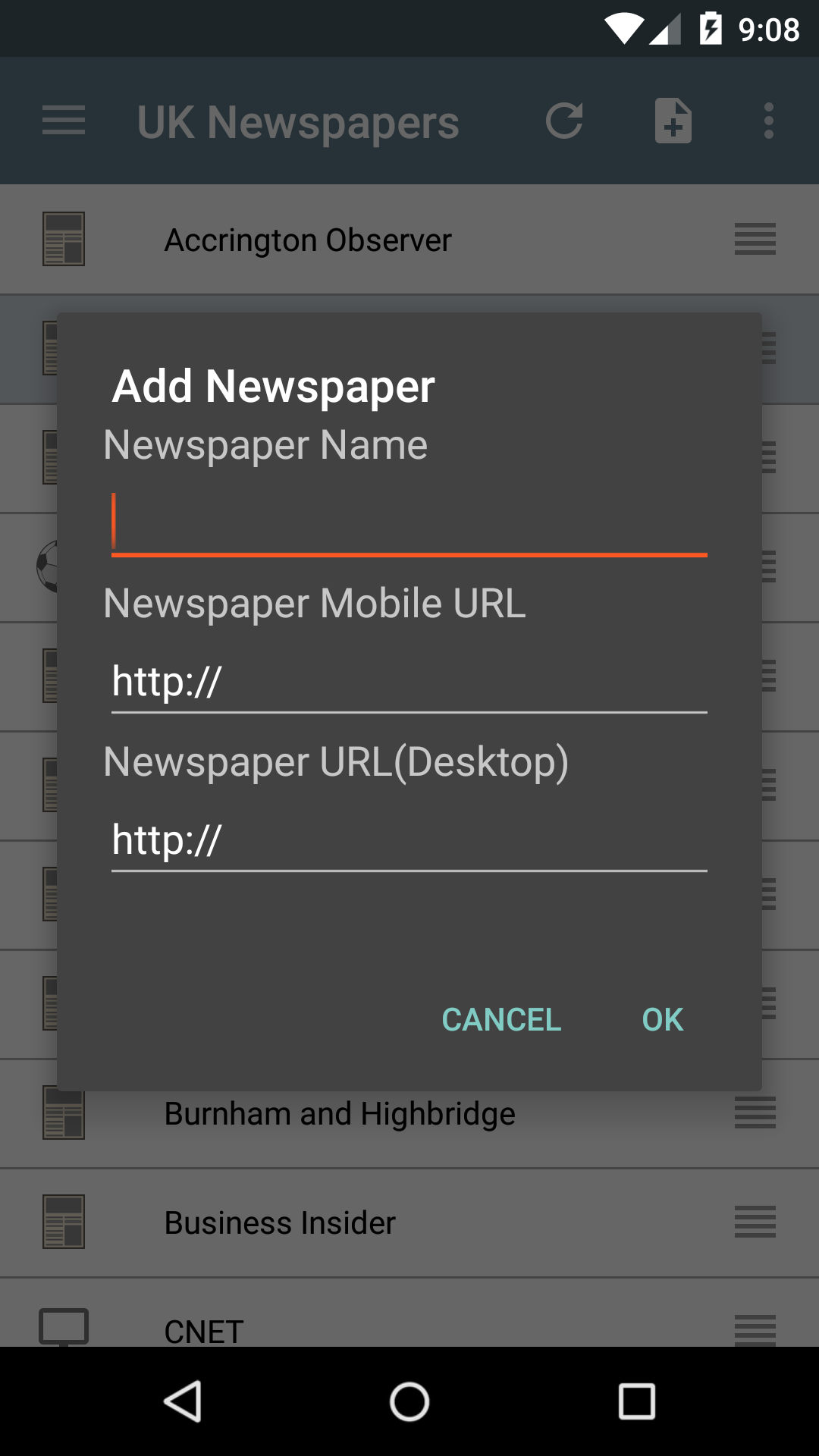 اسکرین شات 6 برنامه UK Newspapers