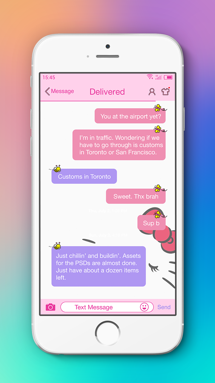 اسکرین شات 4 برنامه Messaging+ L SMS, MMS
