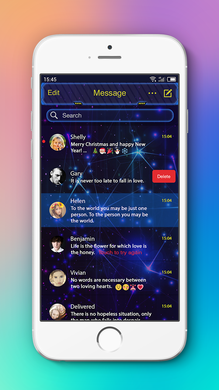 اسکرین شات 7 برنامه Messaging+ L SMS, MMS