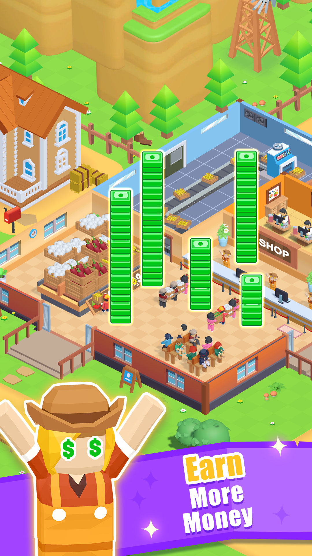 اسکرین شات 3 بازی Idle Barn Tycoon