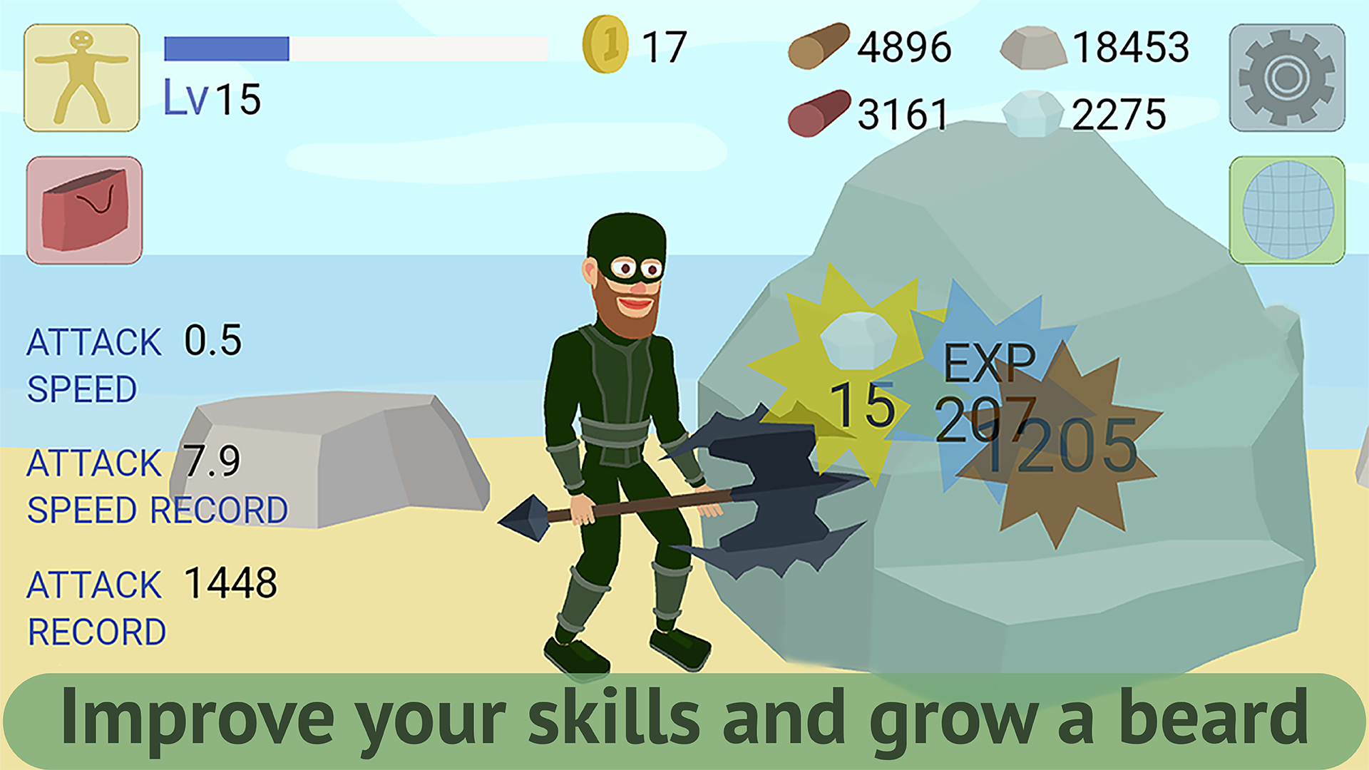 اسکرین شات 4 بازی Mining Clicker: Axe and Hammer
