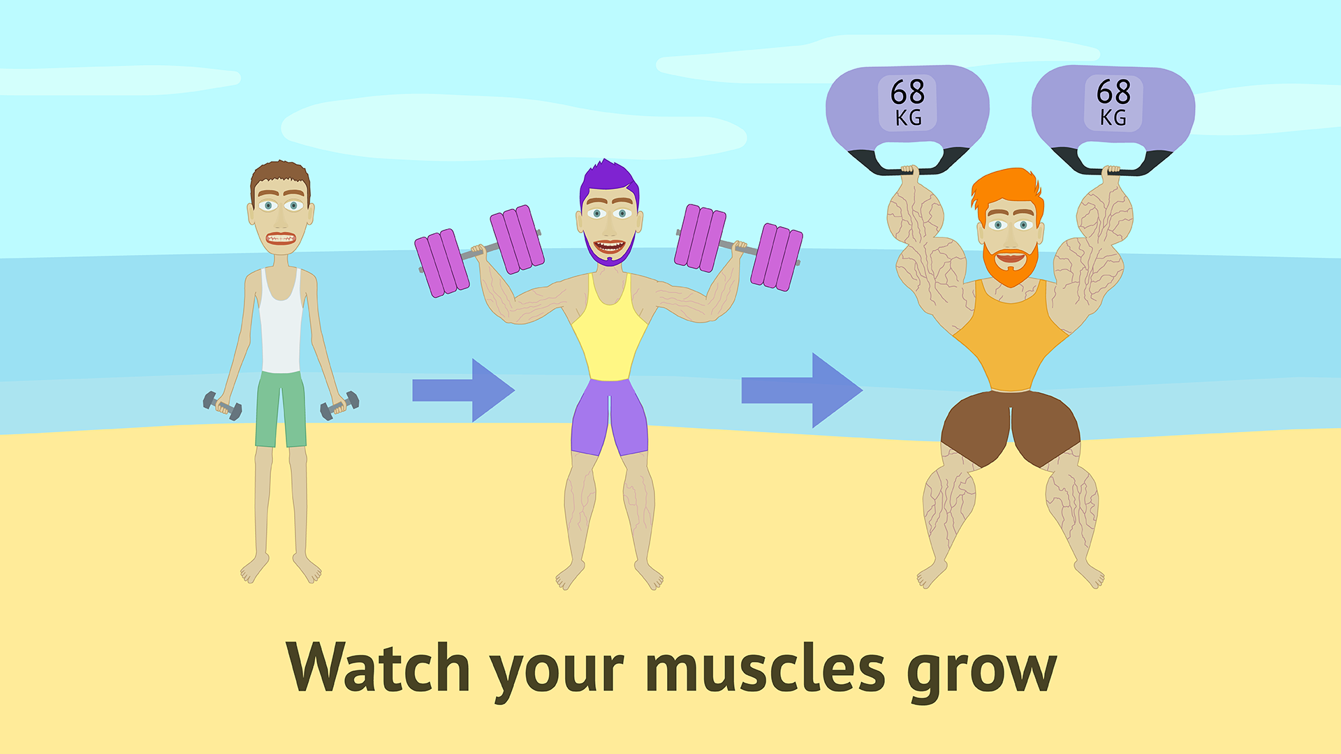 اسکرین شات 1 بازی Muscle Clicker: Gym Game
