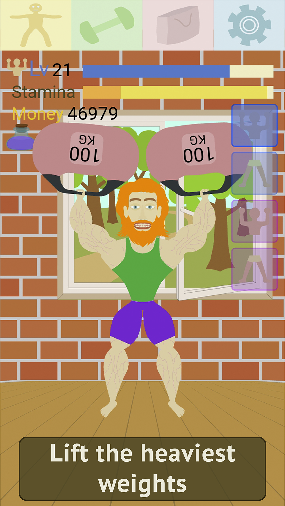 اسکرین شات 7 بازی Muscle Clicker: Gym Game