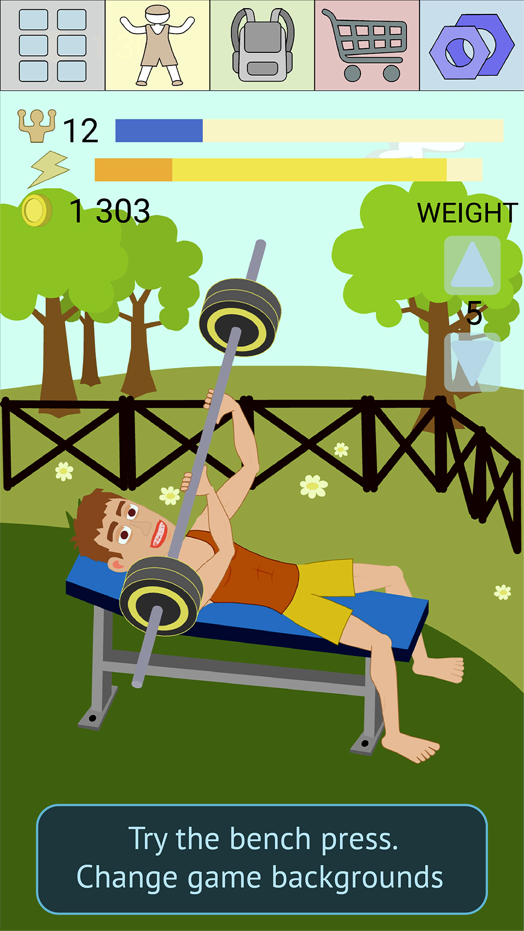 اسکرین شات 3 بازی Muscle Clicker 2: RPG Gym Game