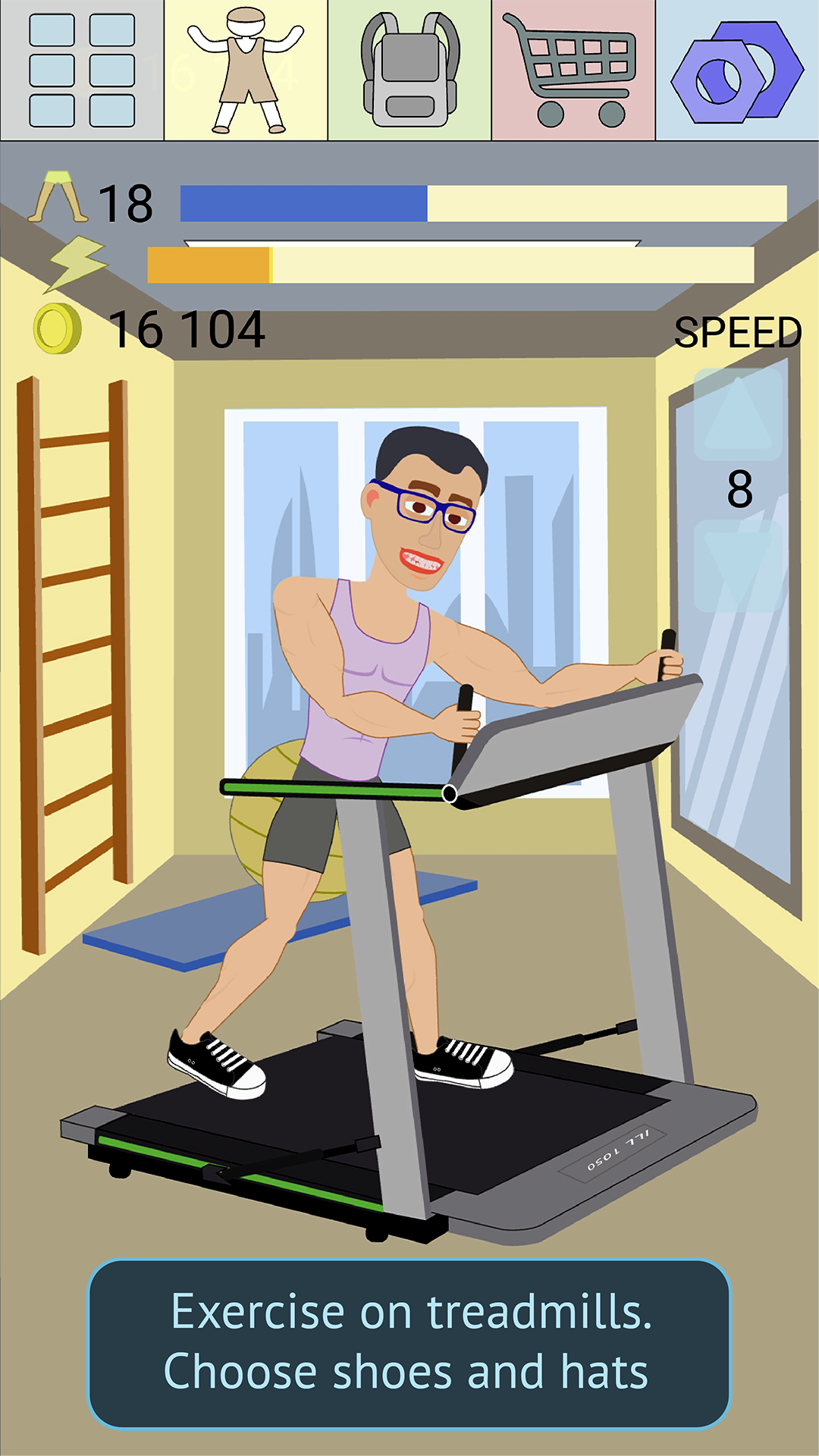 اسکرین شات 4 بازی Muscle Clicker 2: RPG Gym Game