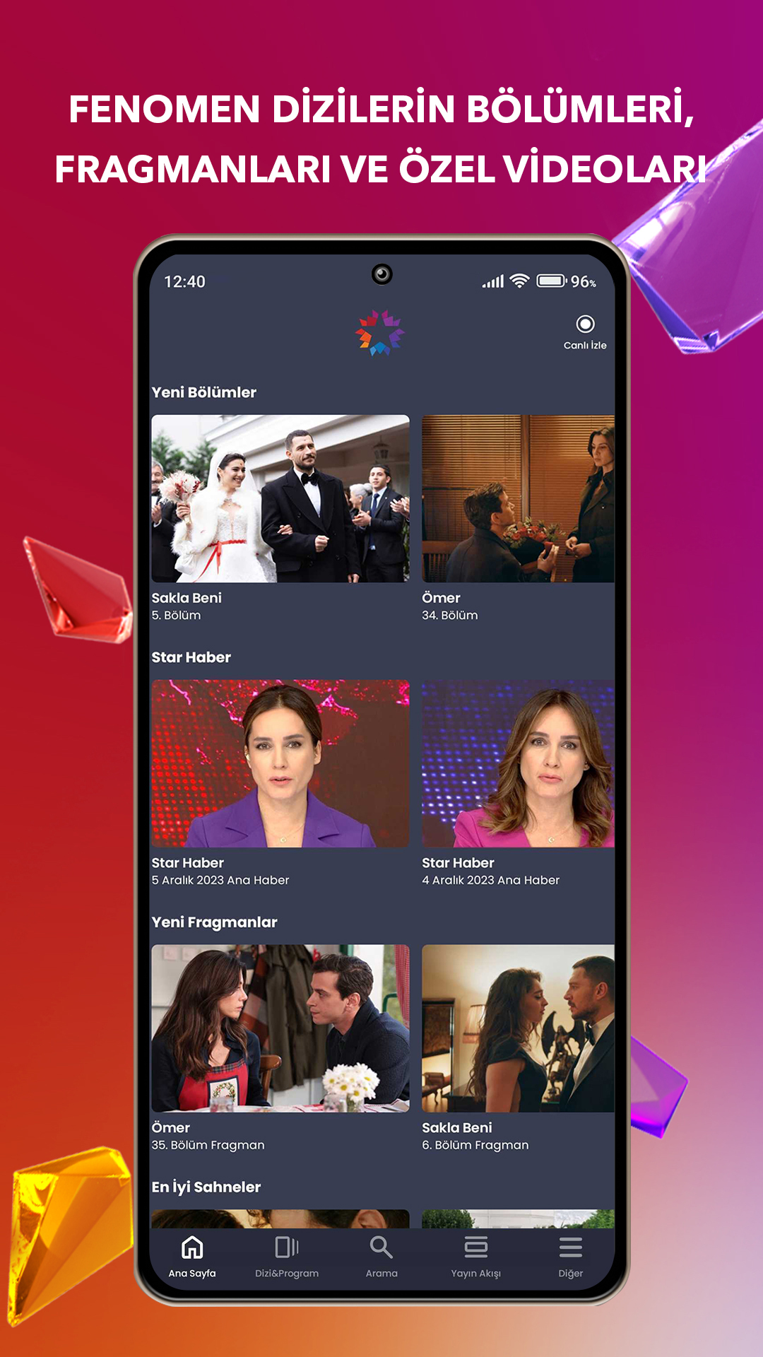 اسکرین شات 3 برنامه Star TV - Dizi İzle - Canlı TV
