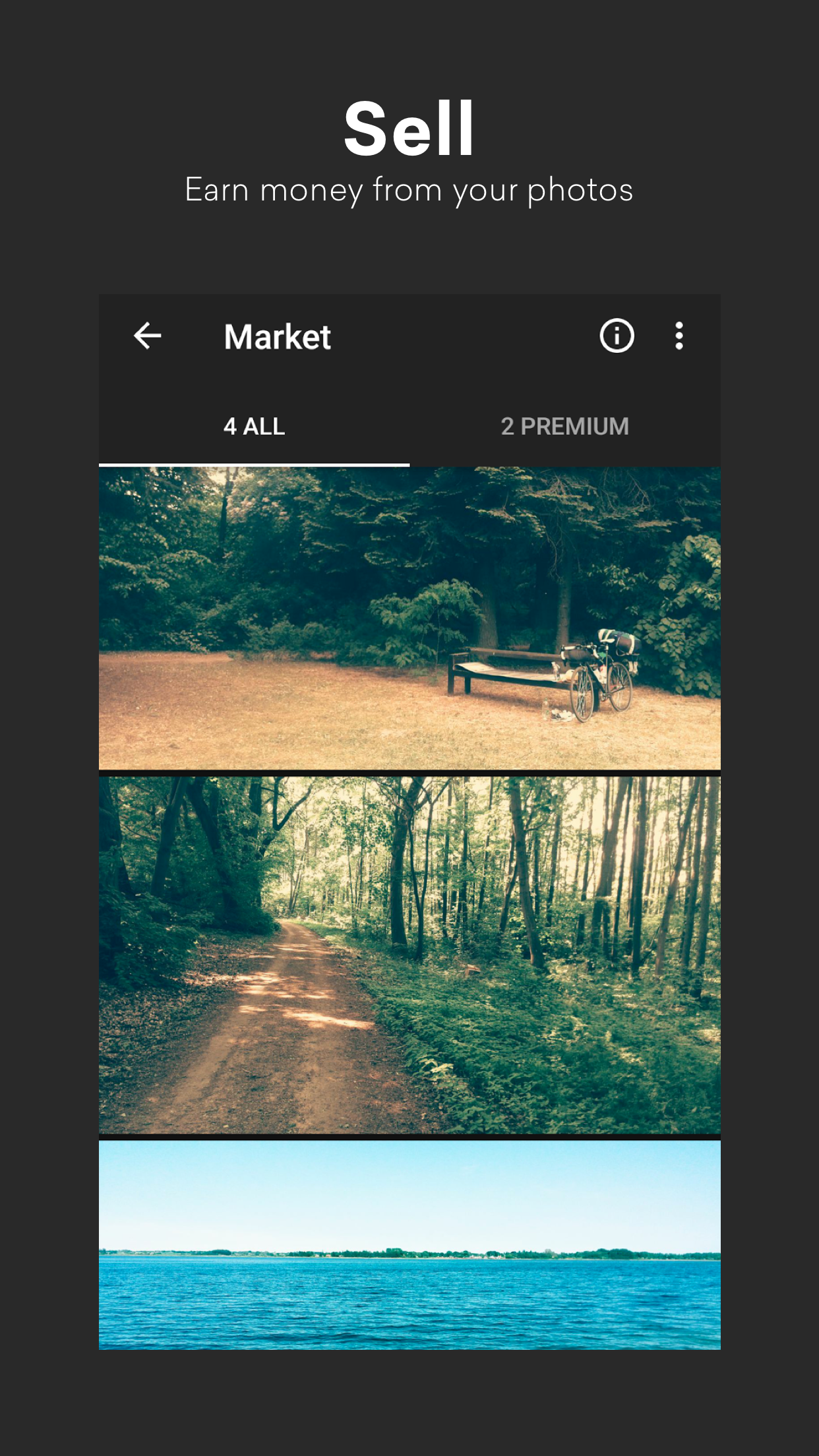 اسکرین شات برنامه EyeEm - Sell Your Photos 1