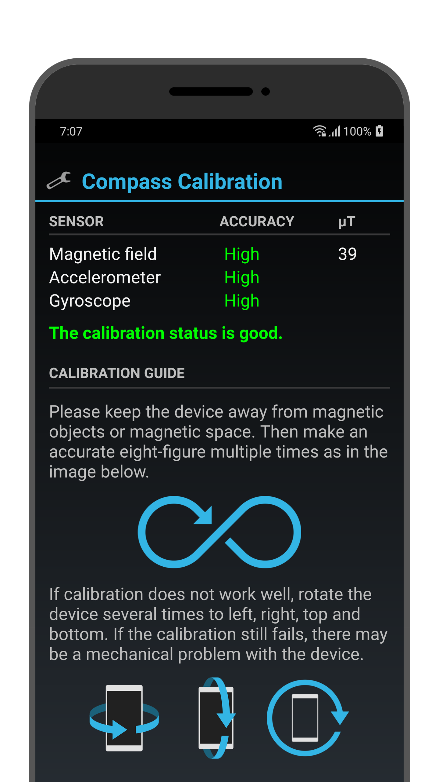 اسکرین شات 2 برنامه Accurate Compass