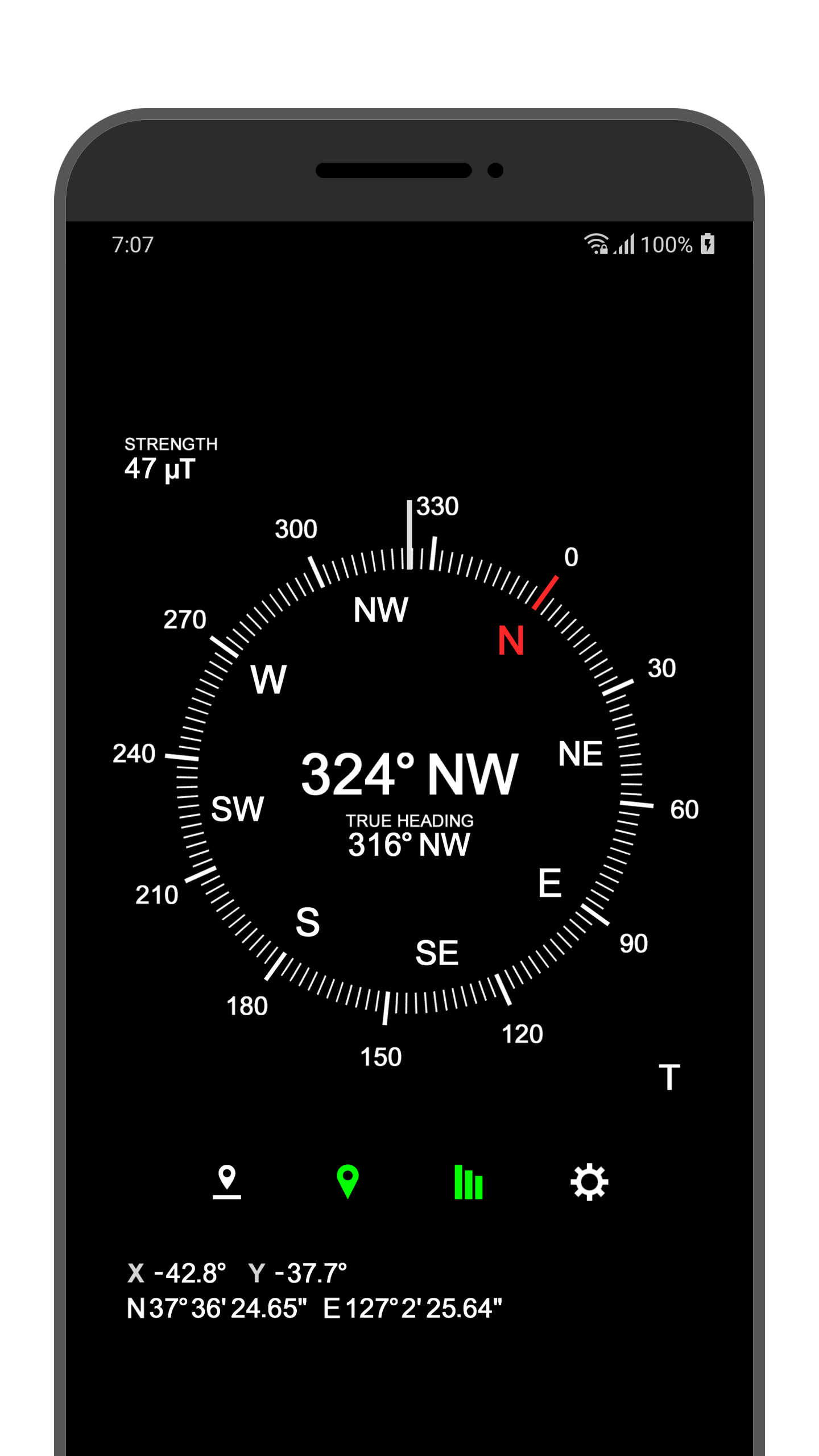 اسکرین شات 6 برنامه Accurate Compass