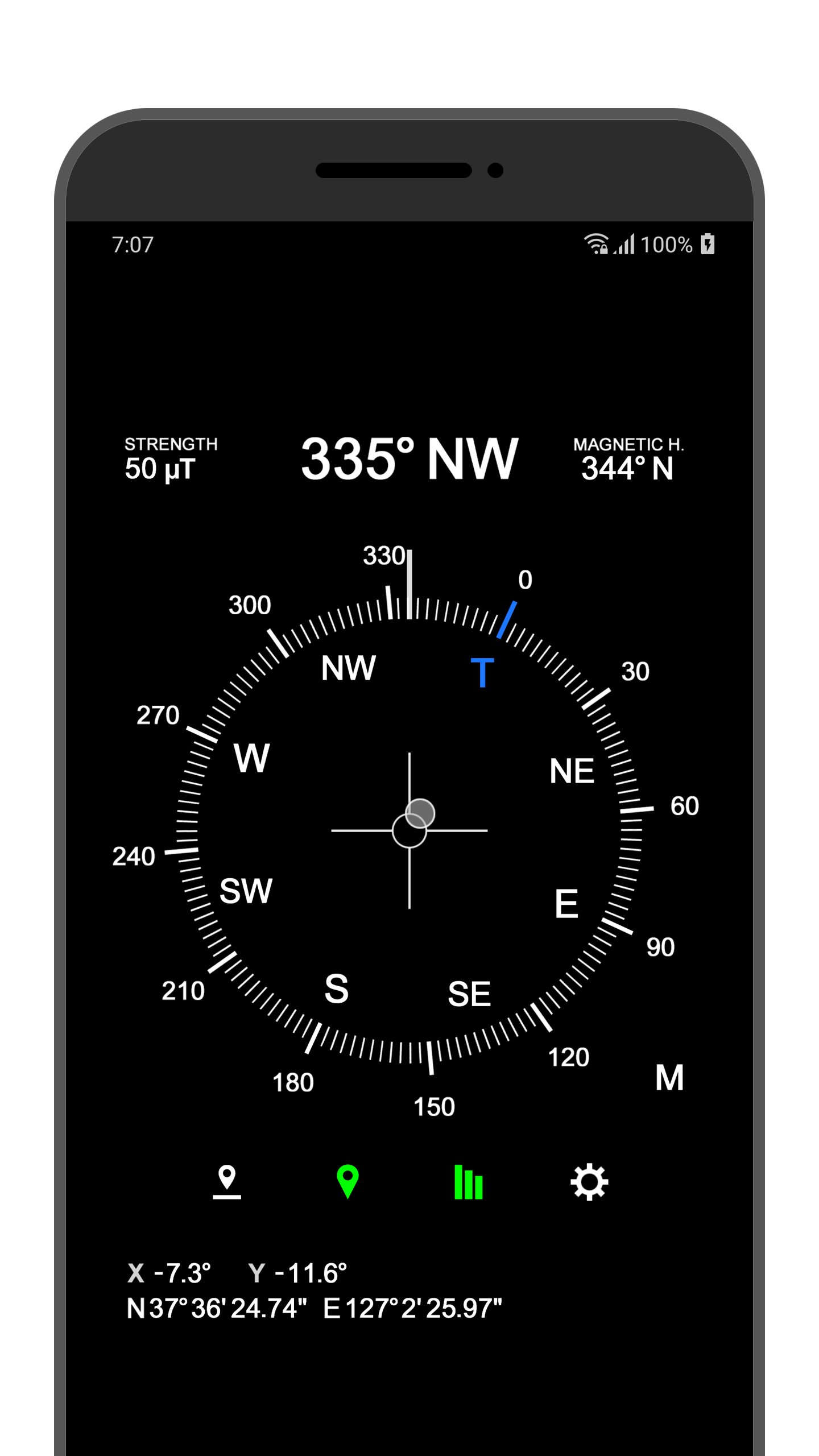 اسکرین شات 4 برنامه Accurate Compass