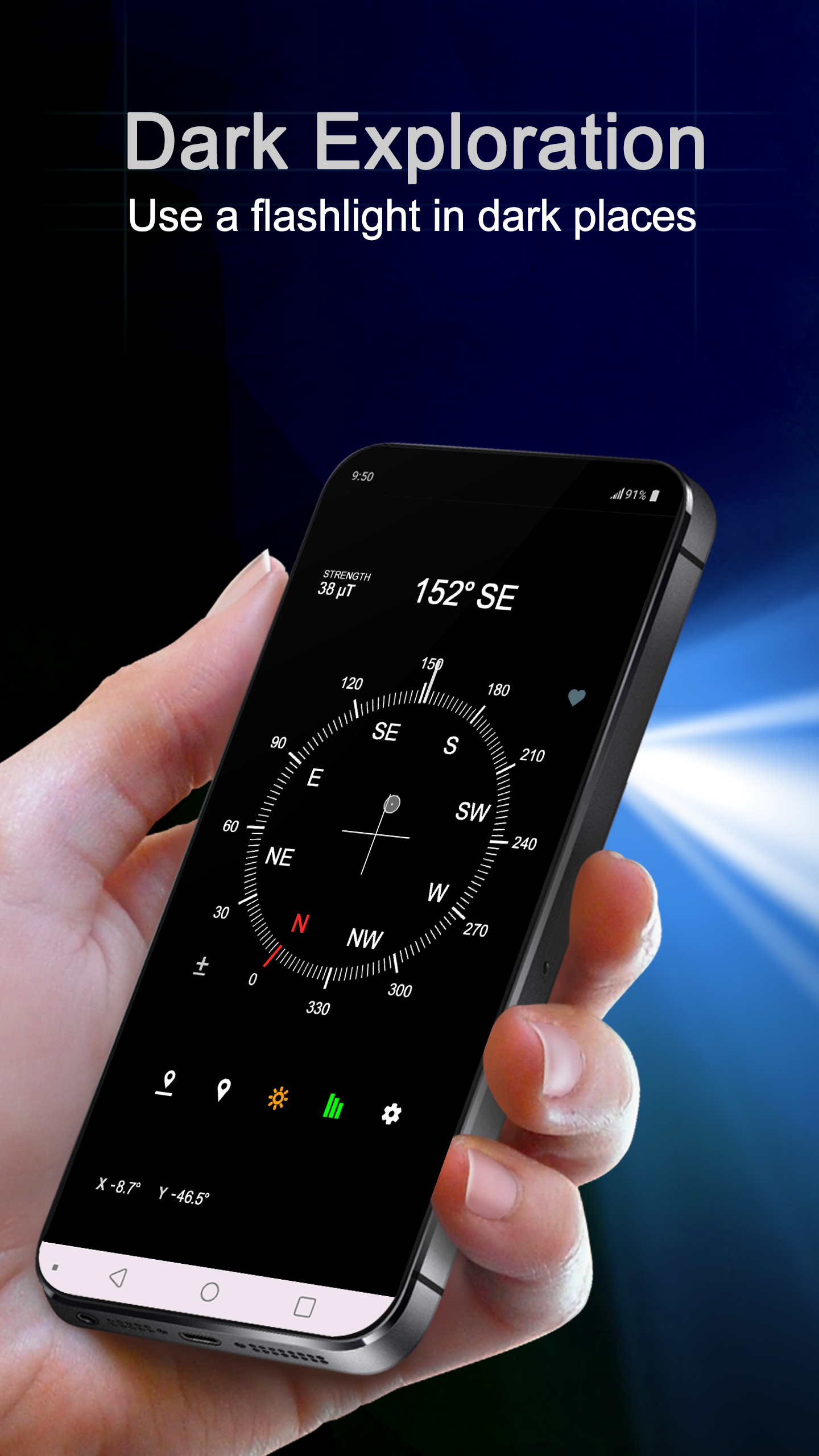 اسکرین شات 3 برنامه Accurate Compass