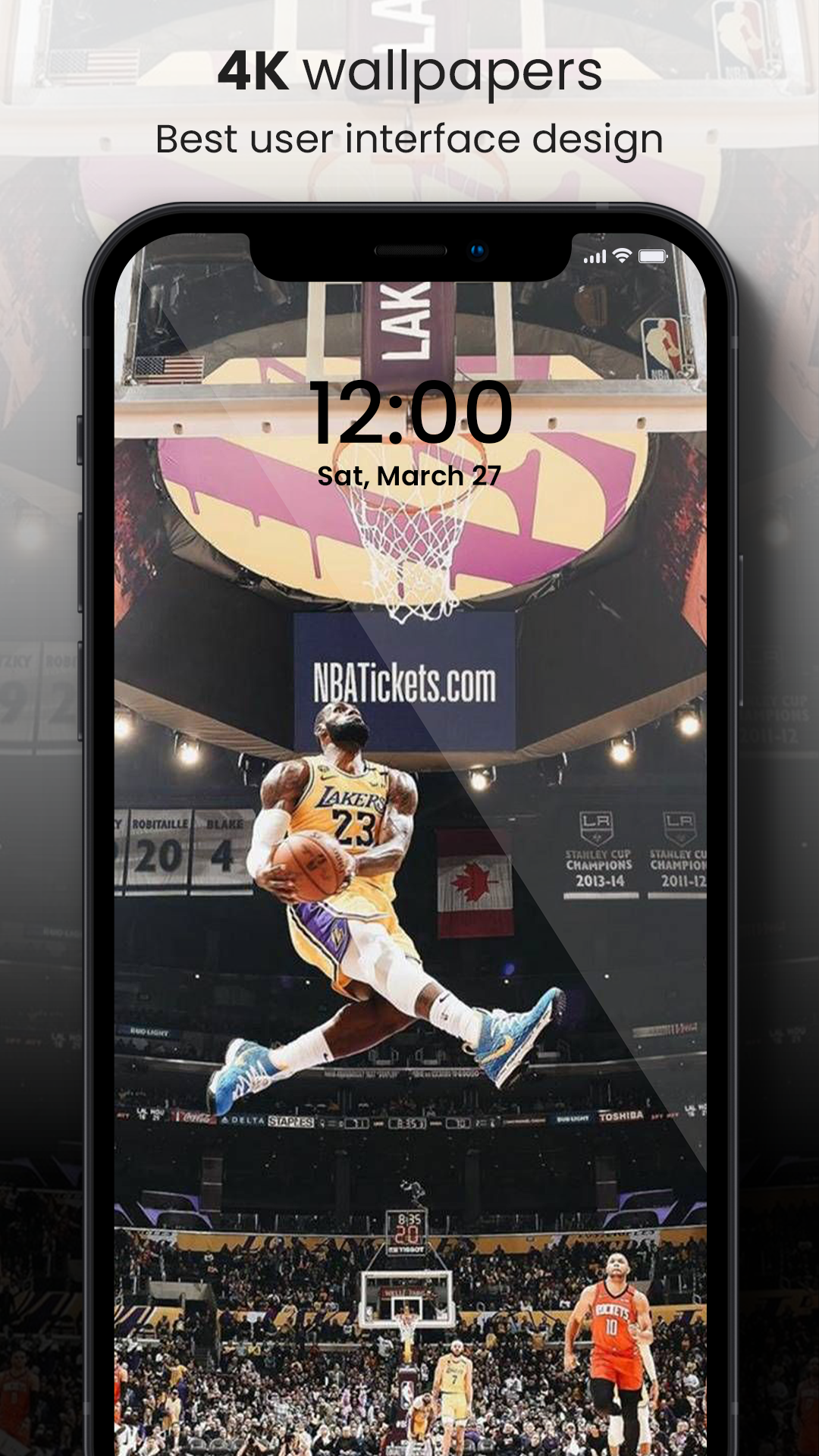 اسکرین شات 2 برنامه NBA Wallpaper 2024 Basketball