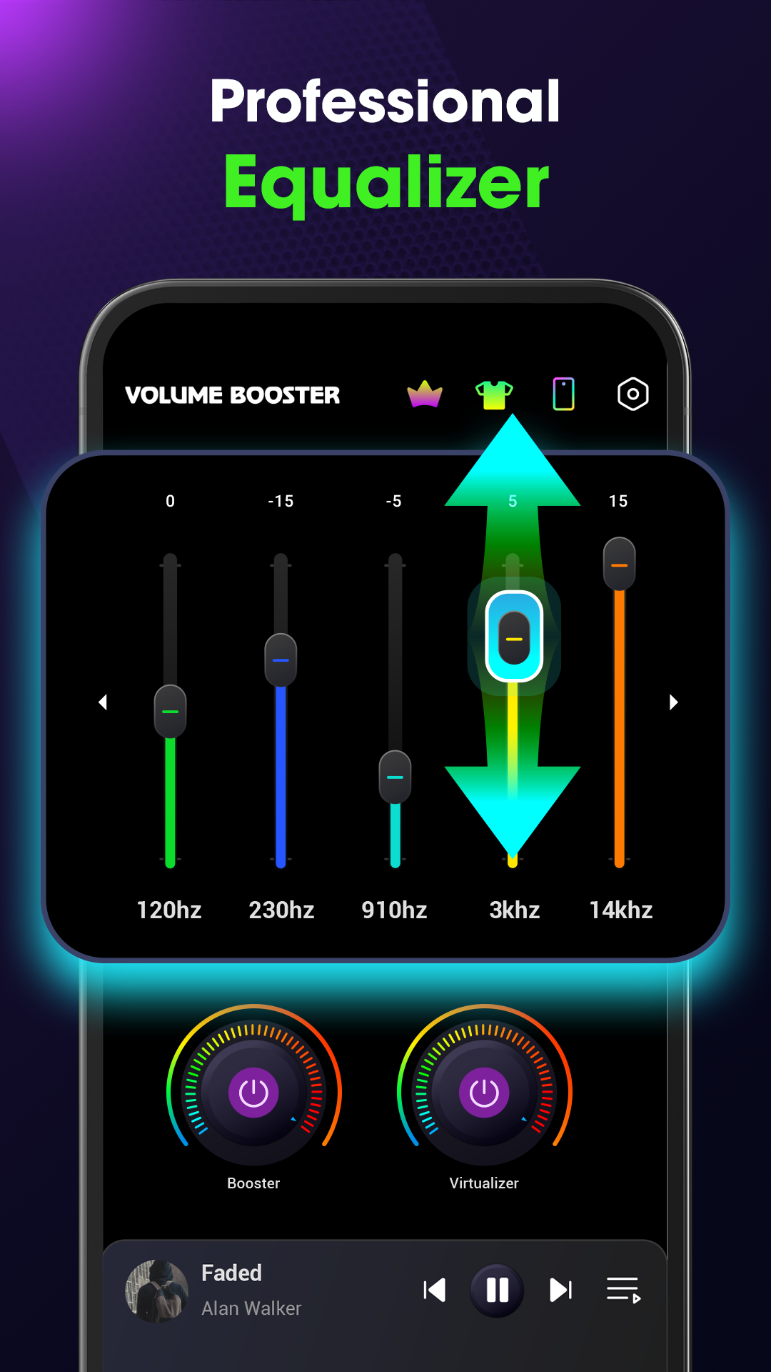 اسکرین شات 4 برنامه Volume Booster & Sound Booster