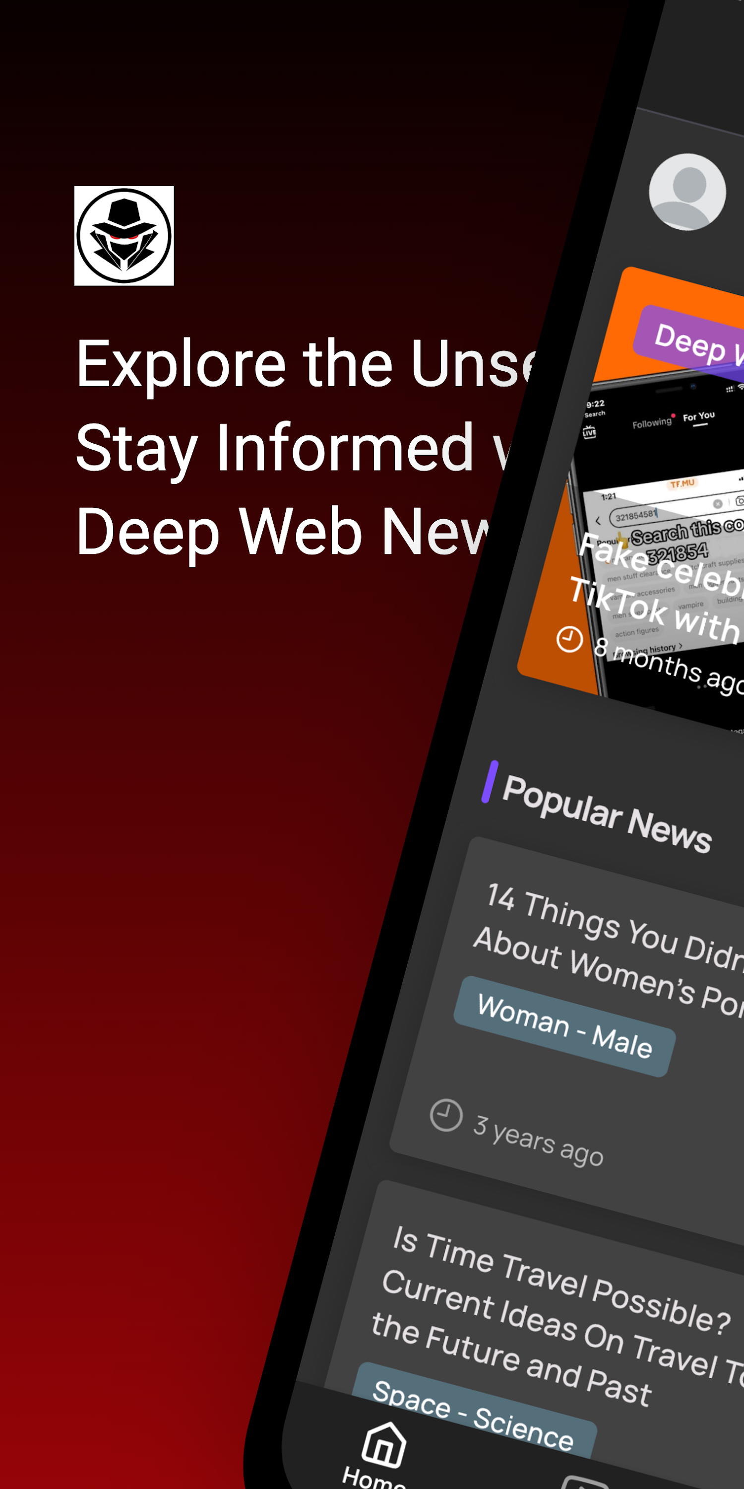 اسکرین شات 1 برنامه Deep Web - Dark Web: knowledge