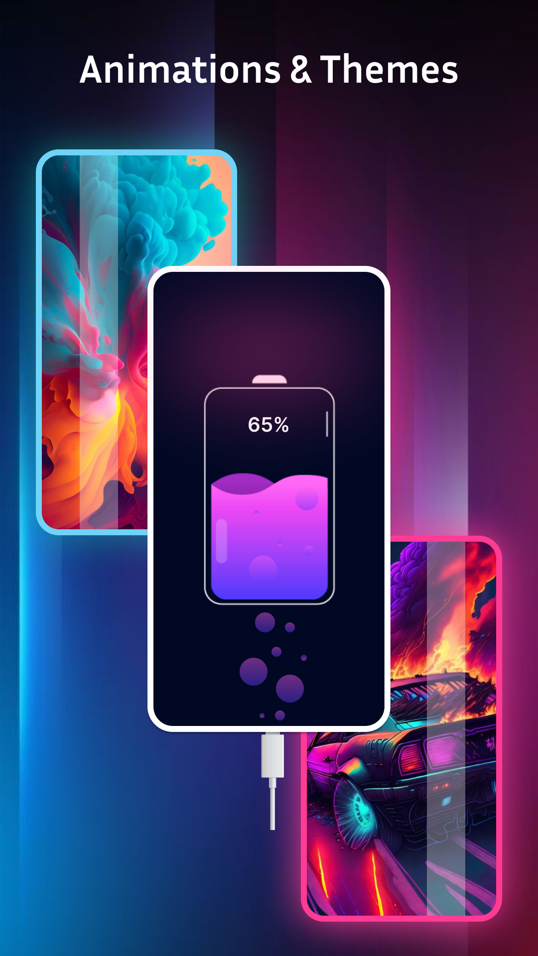 اسکرین شات 5 برنامه Battery Charging Animation App