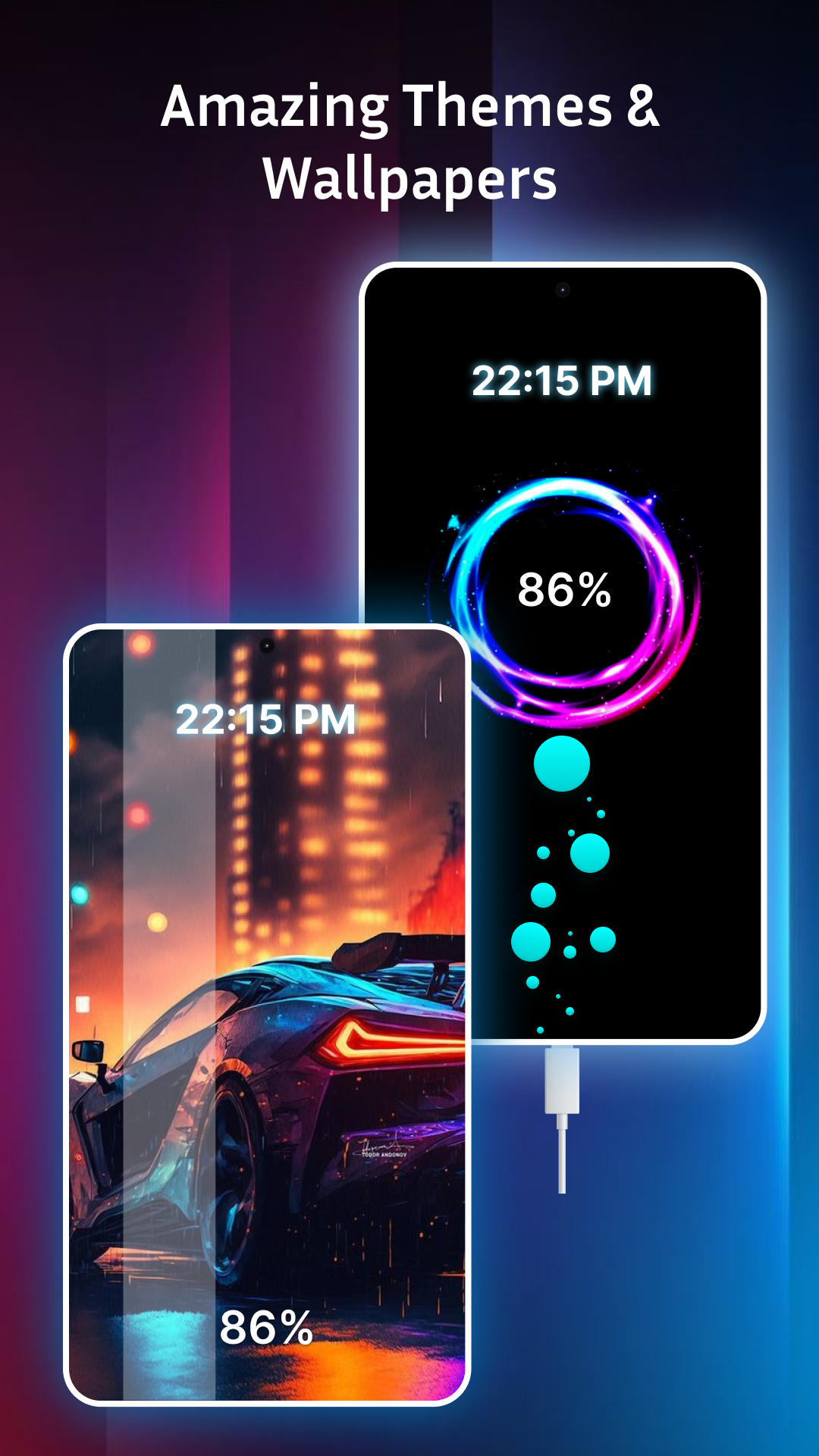 اسکرین شات 6 برنامه Battery Charging Animation App