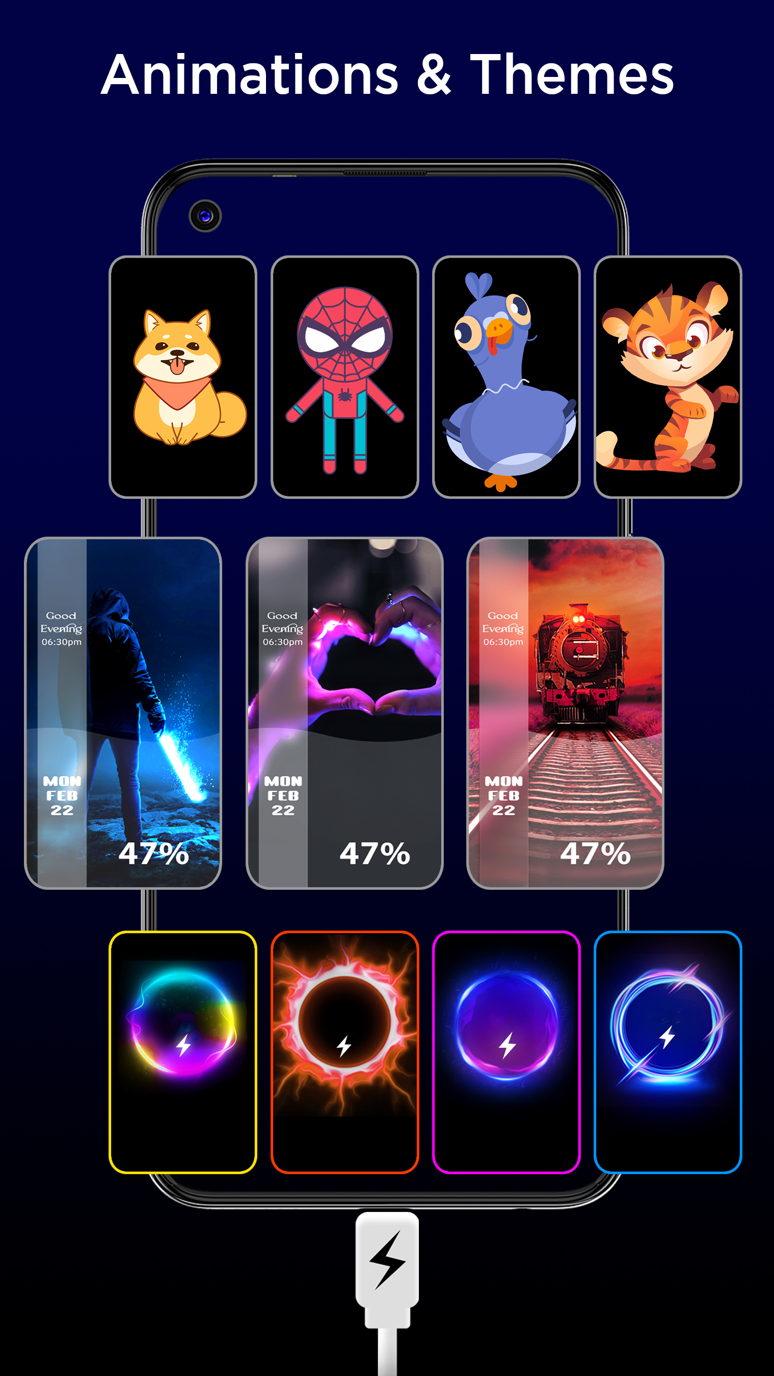 اسکرین شات 3 برنامه Charging Animation