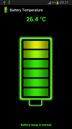 اسکرین شات 1 برنامه Battery Temperature