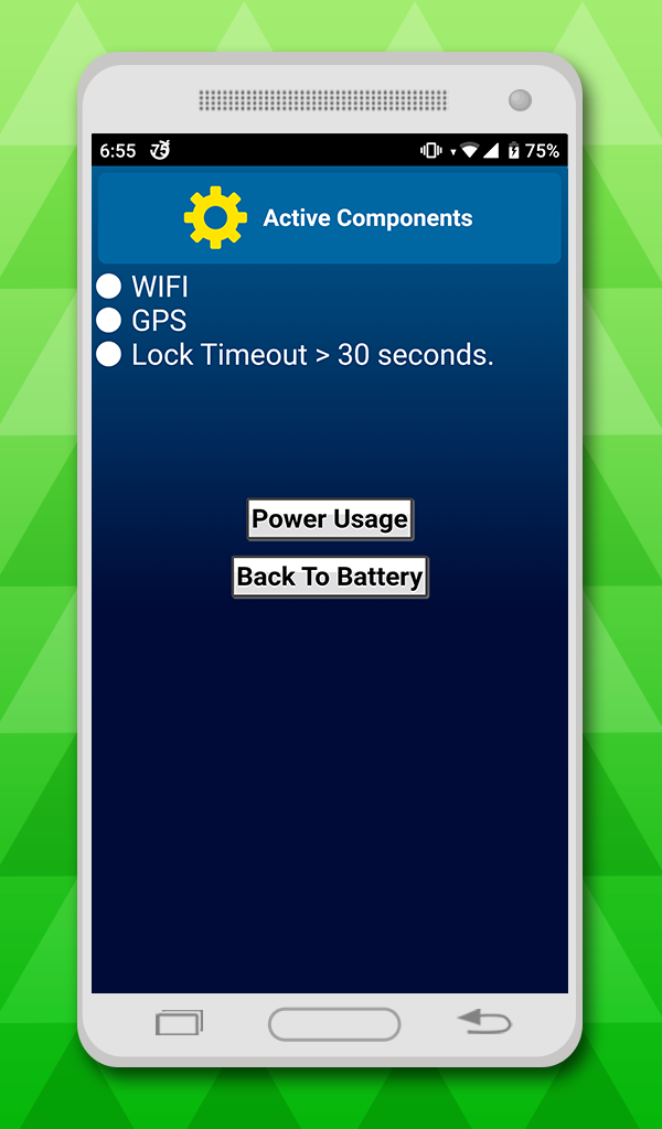 اسکرین شات 2 برنامه battery in status bar