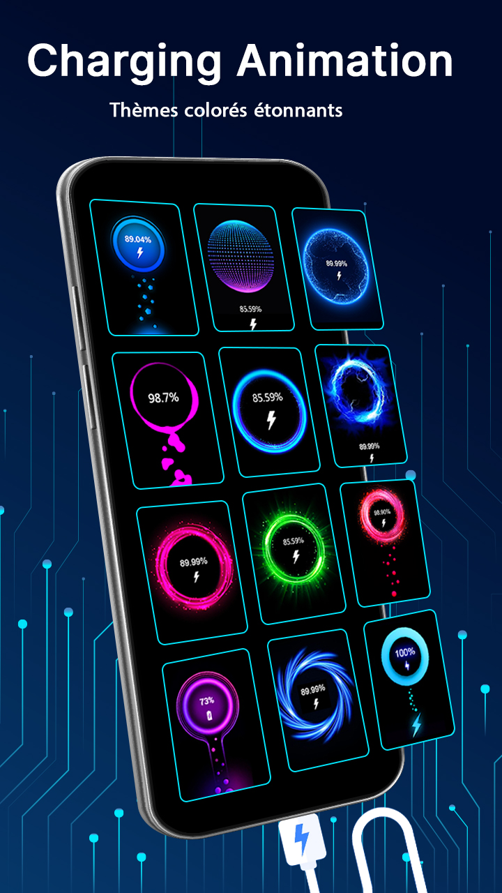 اسکرین شات 6 برنامه Battery Charging Animation