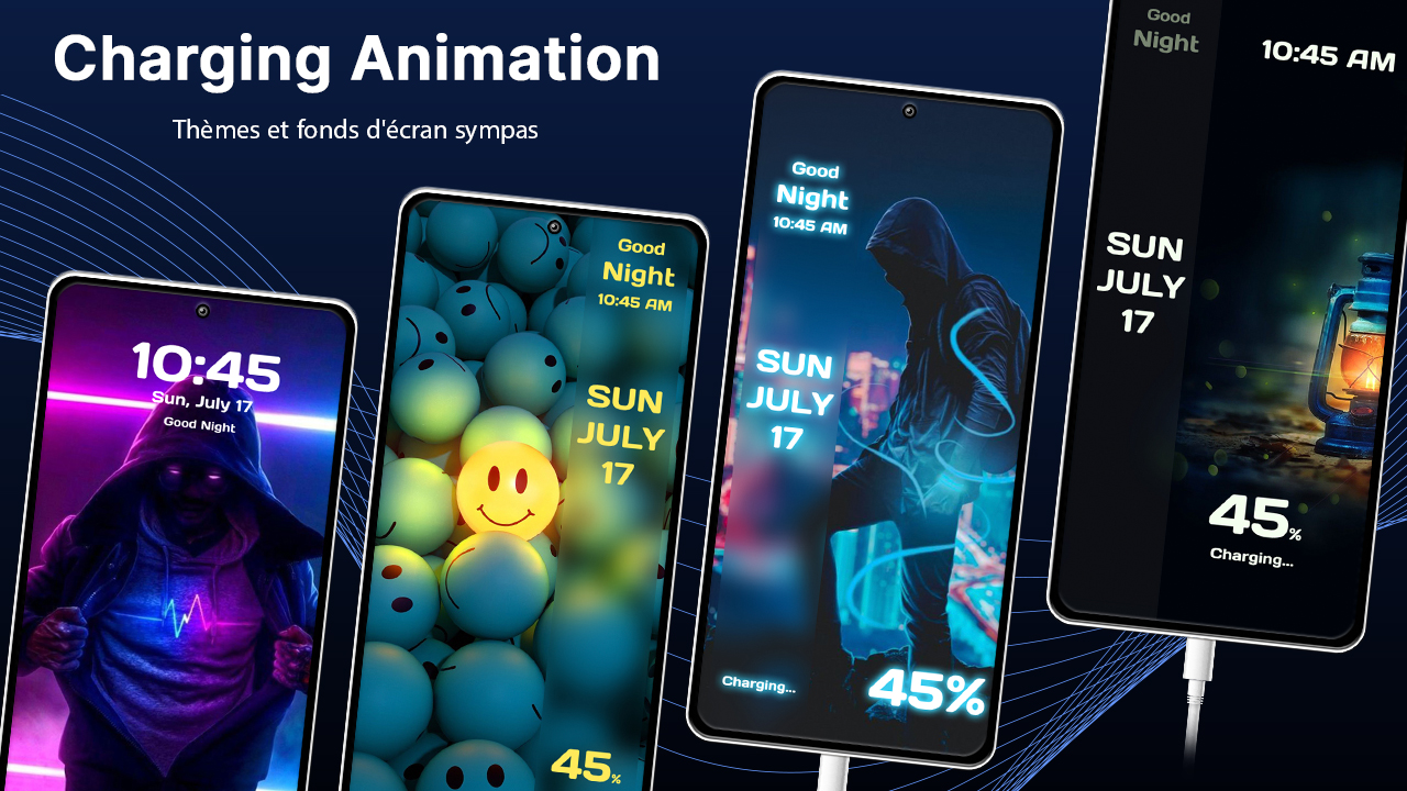 اسکرین شات 4 برنامه Battery Charging Animation
