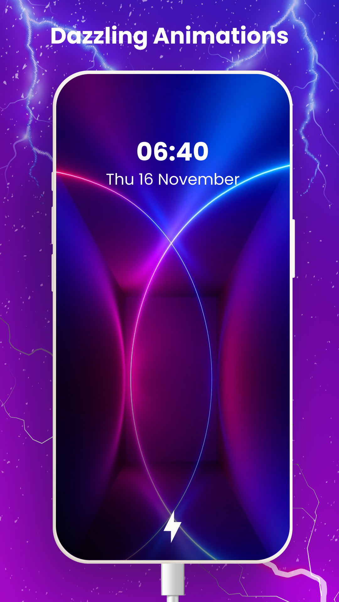 اسکرین شات 7 برنامه Battery Charging Animation App