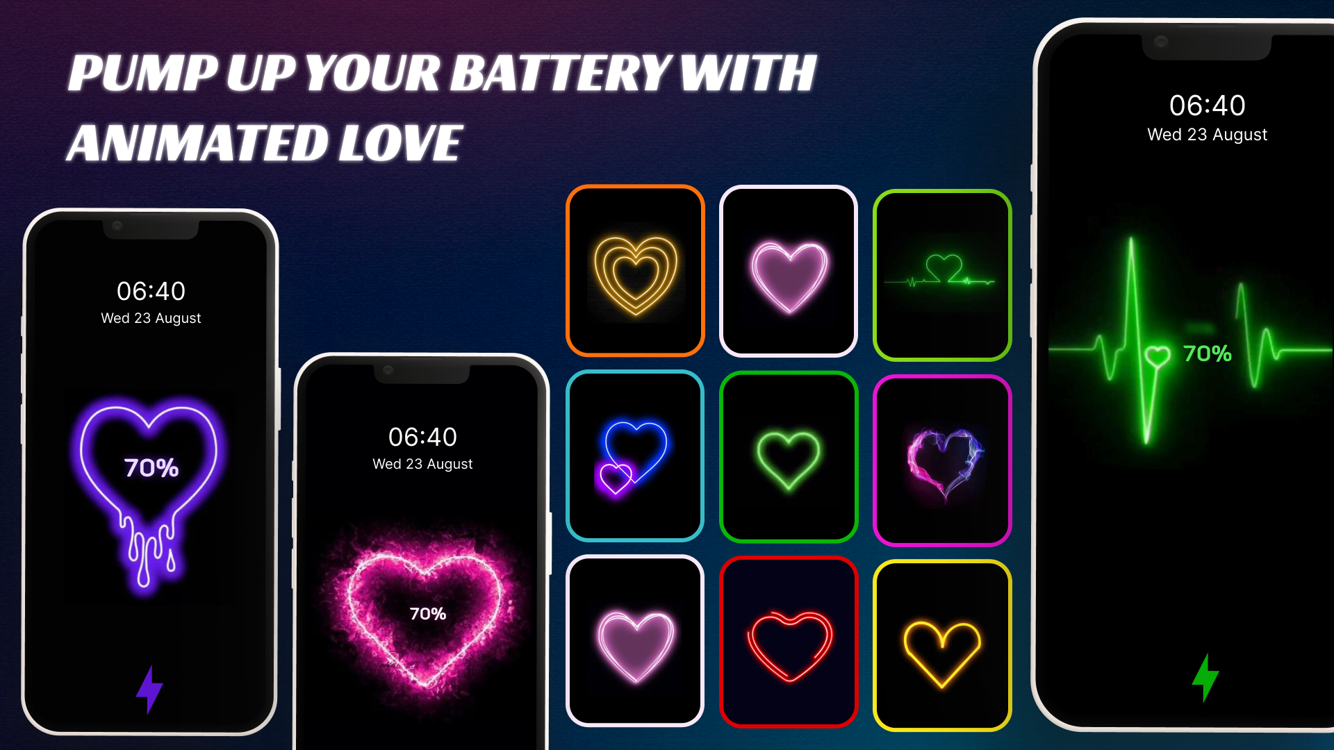 اسکرین شات 4 برنامه Battery Charging Animation Art