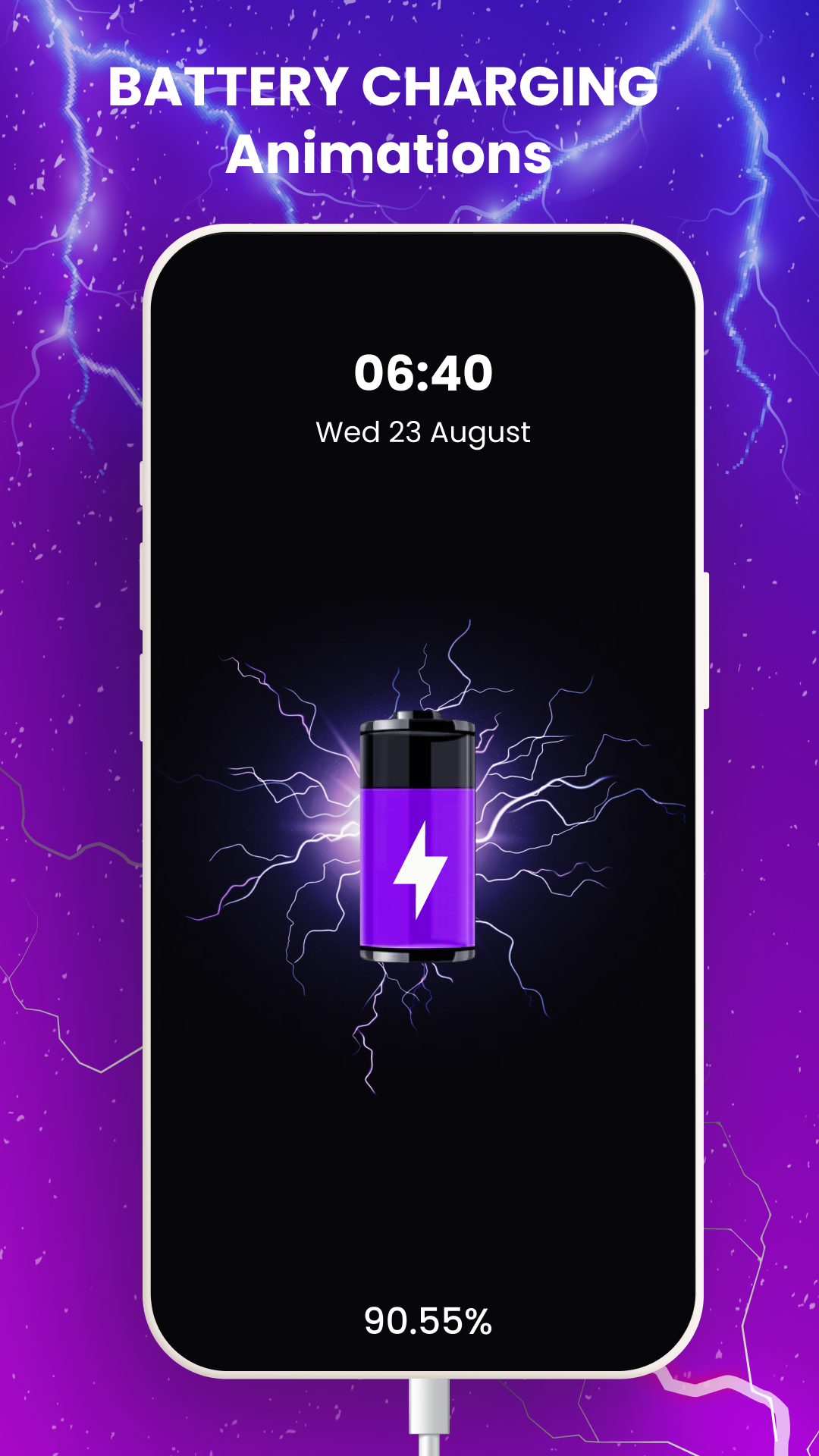اسکرین شات 8 برنامه Battery Charging Animation App