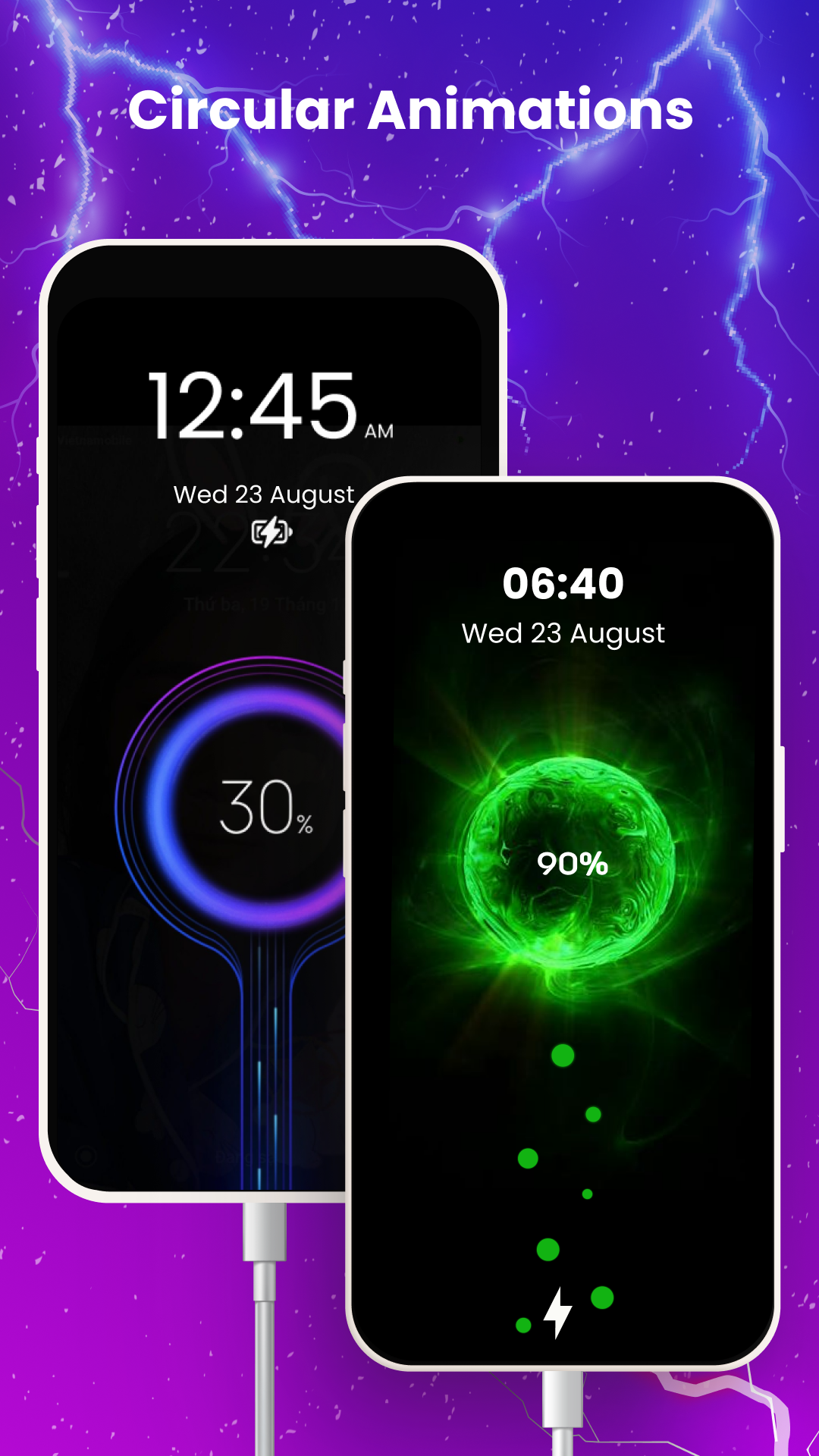 اسکرین شات 3 برنامه Battery Charging Animation App
