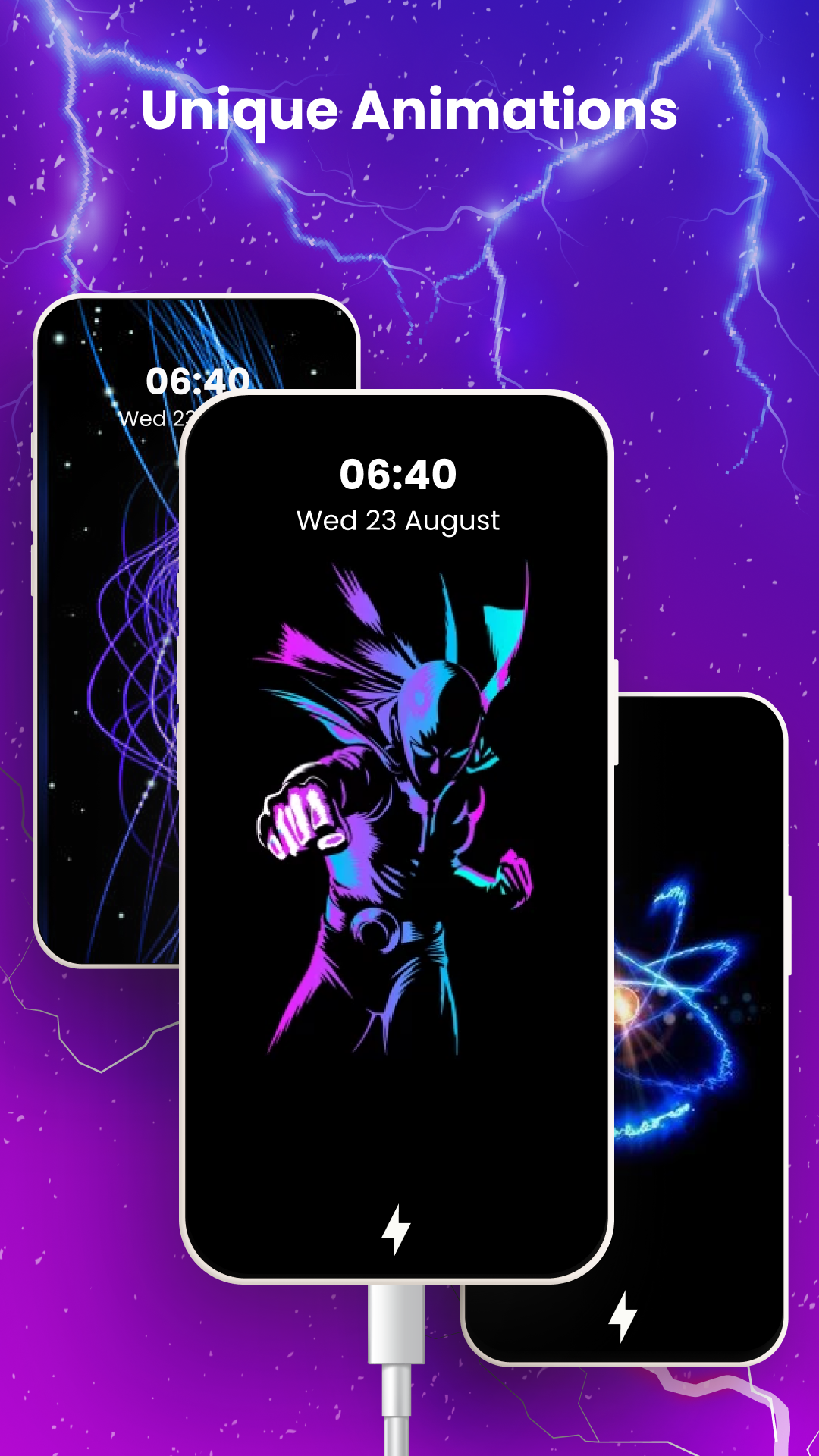 اسکرین شات 4 برنامه Battery Charging Animation App