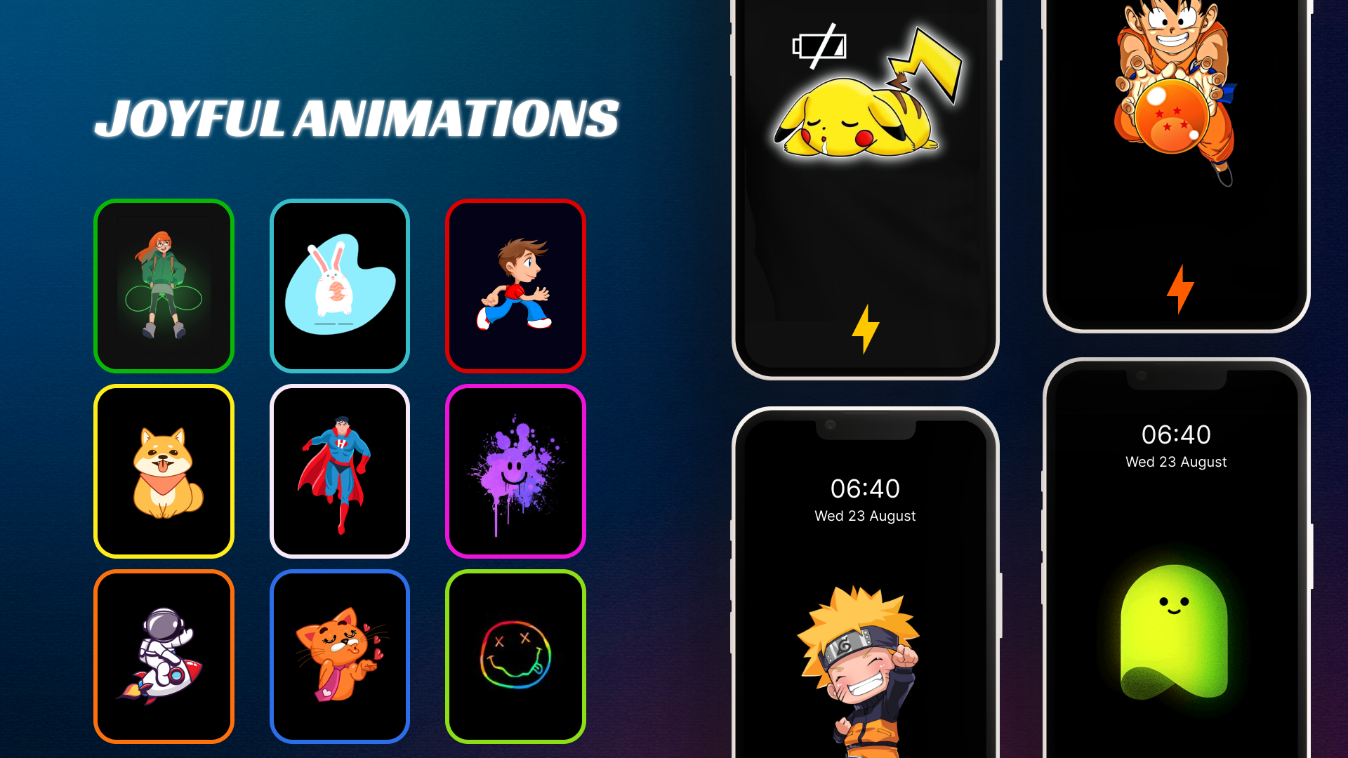 اسکرین شات 5 برنامه Battery Charging Animation Art