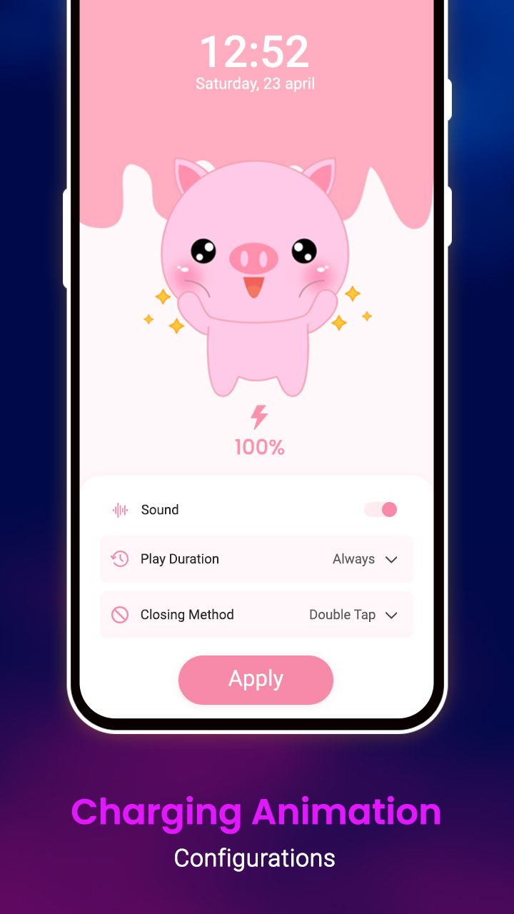 اسکرین شات 4 برنامه Battery Charger Animation Art
