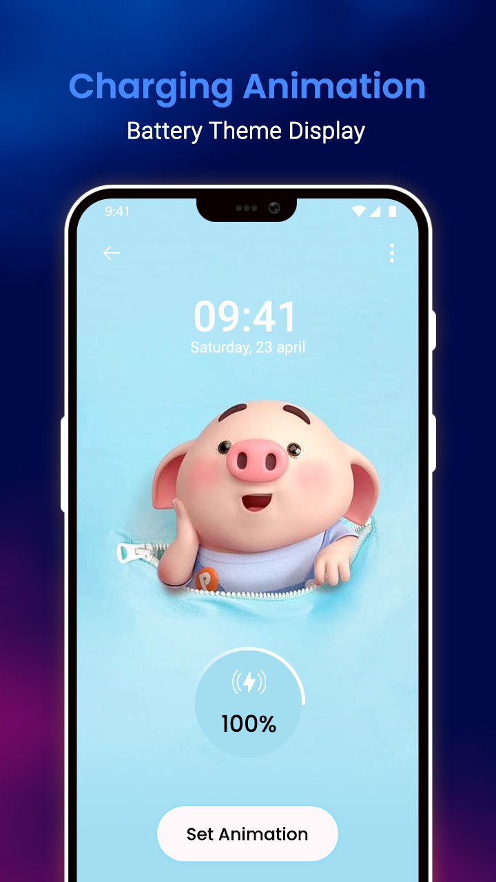 اسکرین شات 3 برنامه Battery Charger Animation Art