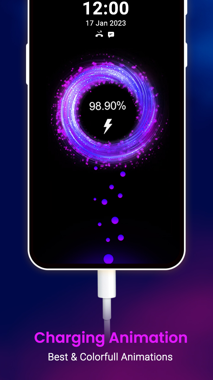 اسکرین شات 2 برنامه Battery Charger Animation Art