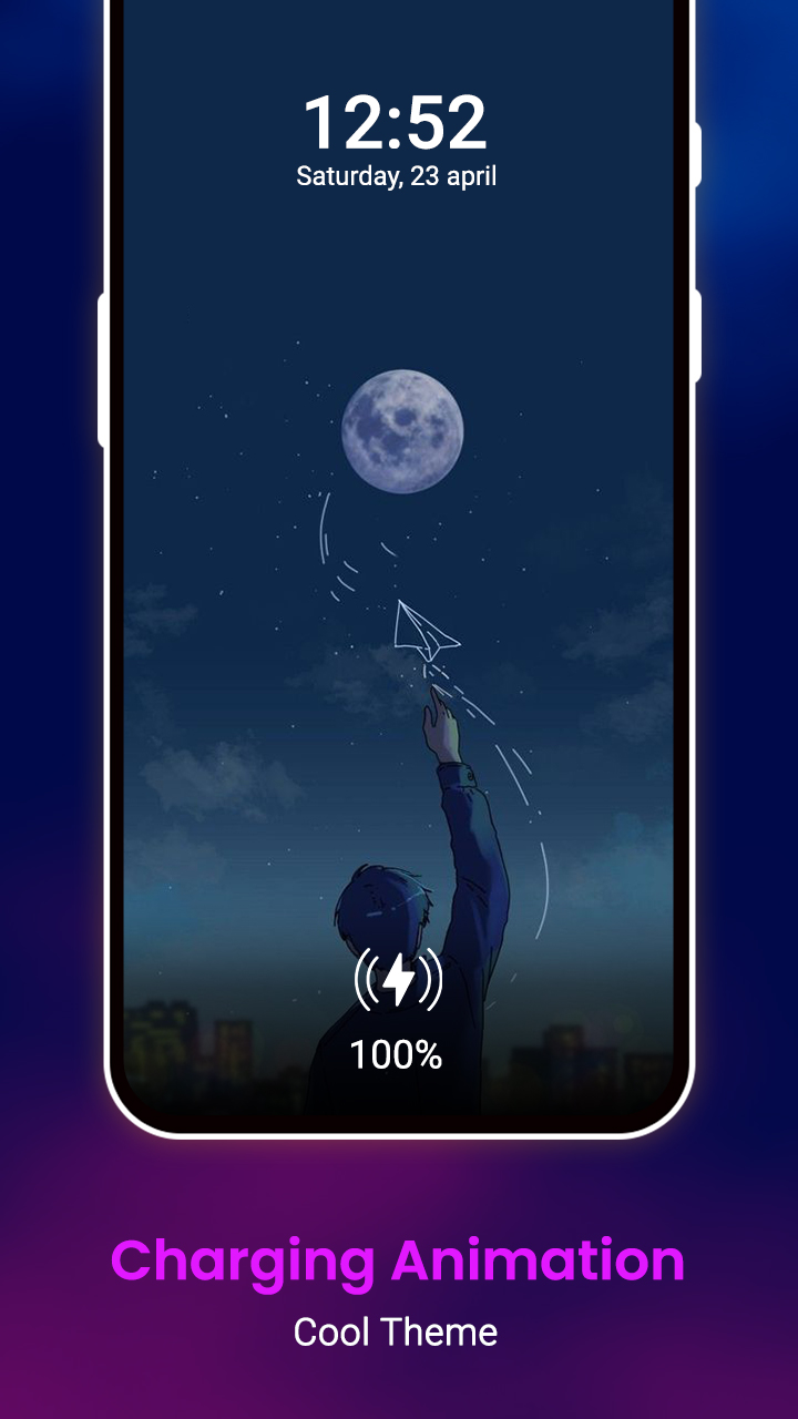 اسکرین شات 1 برنامه Battery Charger Animation Art