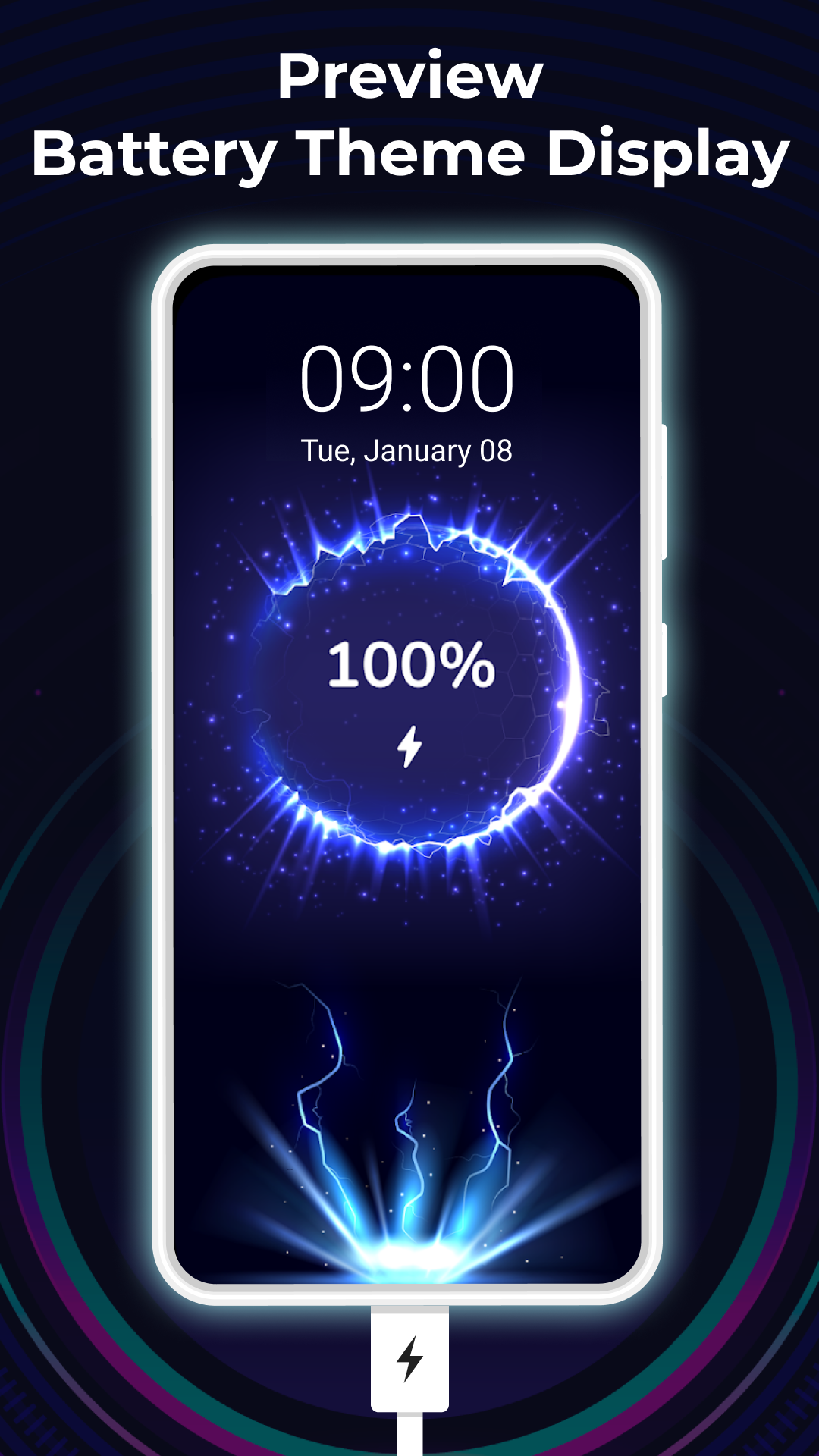 اسکرین شات 5 برنامه Battery Charging Animation App